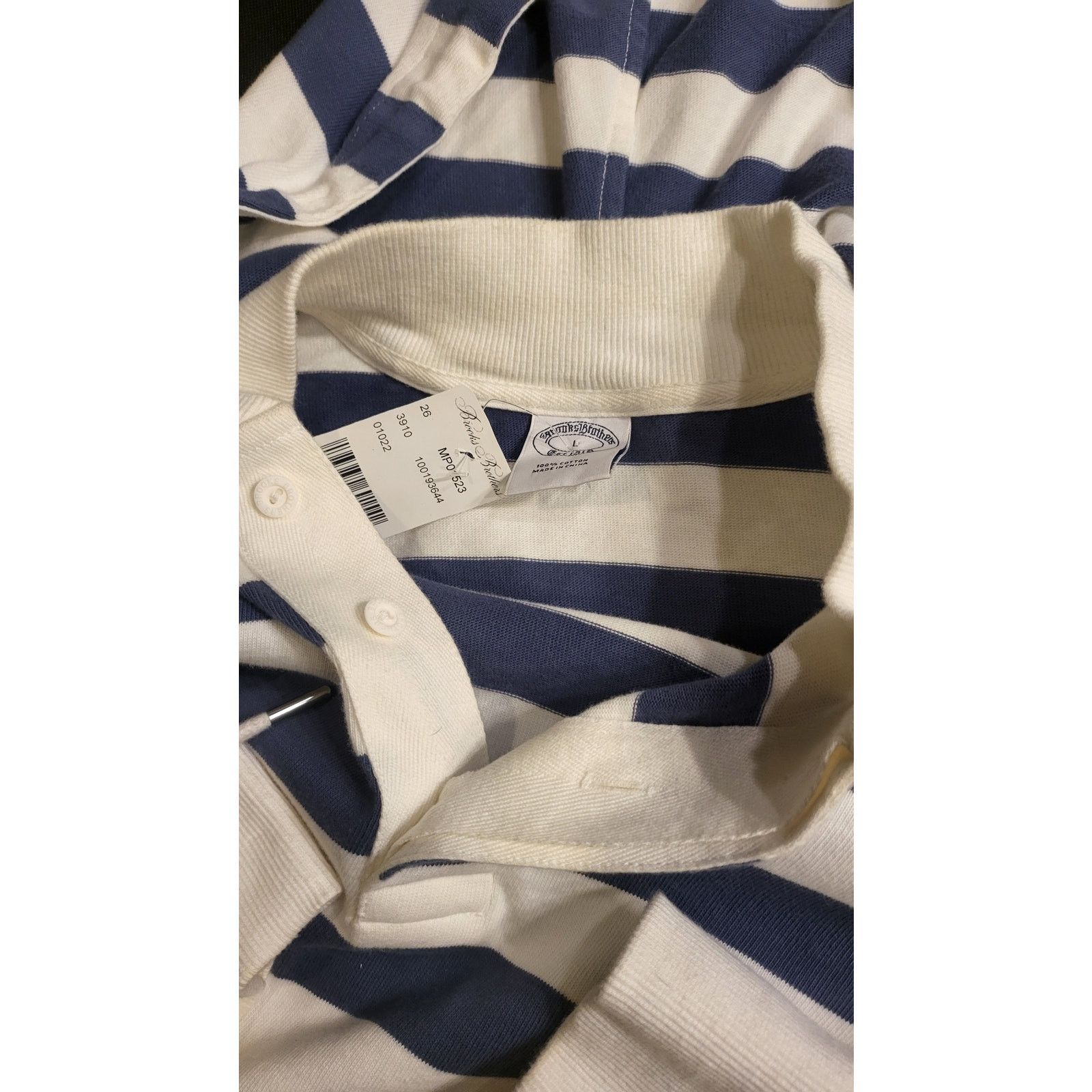 Brooks Brothers NWT Brooks Brothers Cotton Hoodie Rugby Heavyweight Navy L Size US L / EU 52-54 / 3 - 8 Thumbnail