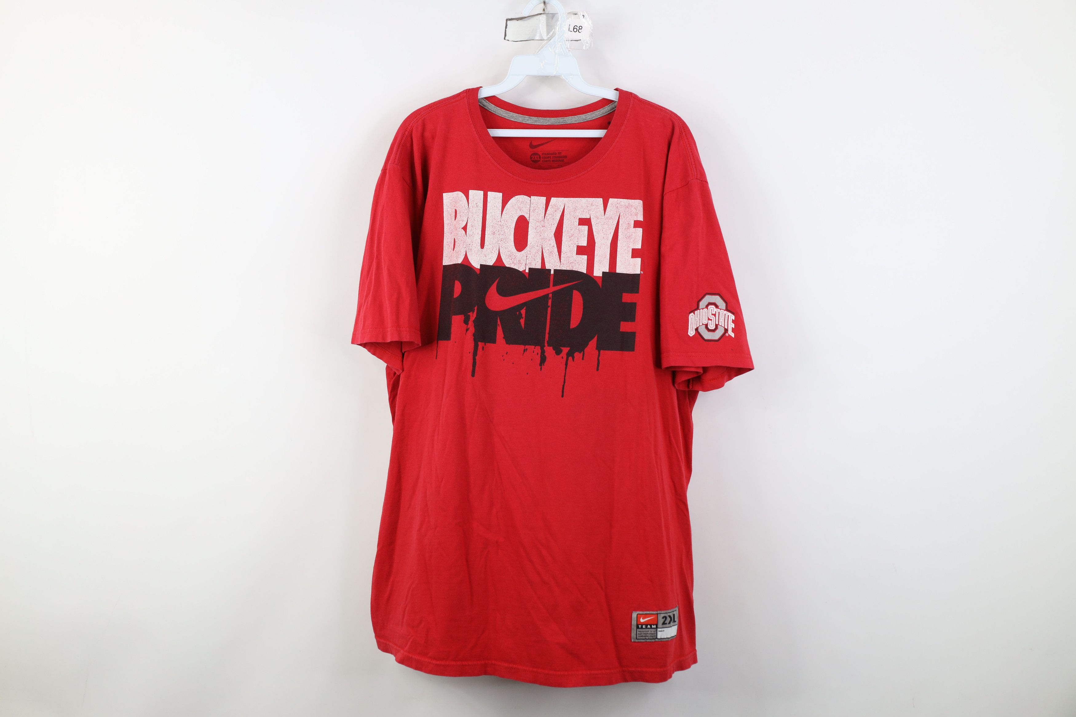 Nike Vintage Y2K Nike Center Swoosh Ohio State University T-Shirt Size US XXL / EU 58 / 5 - 1 Thumbnail