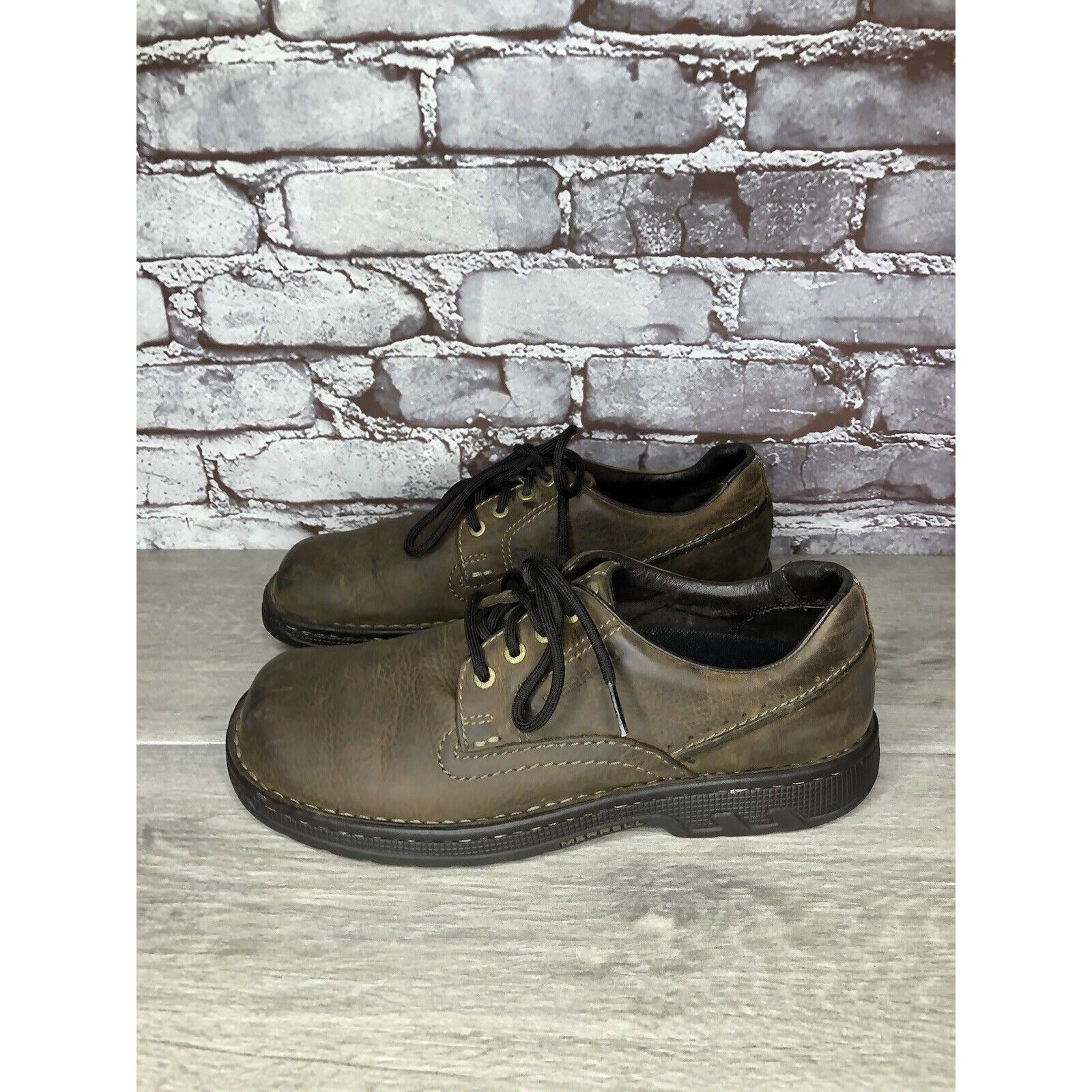 Merrell Merrell Brown Leather World Rambler Lace Up Casual Shoes Men Size US 9 / EU 42 - 19 Thumbnail