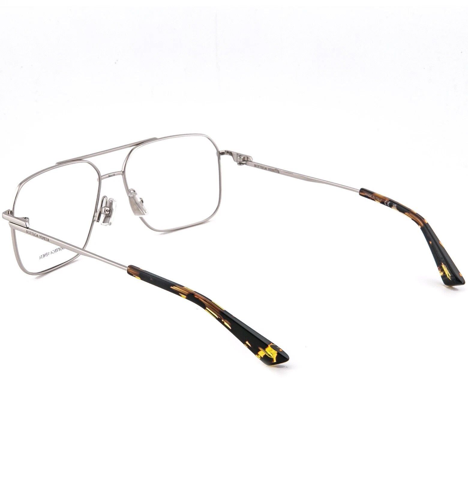 Bottega Veneta BOTTEGA VENETA 1384 CLASSIC BV1384O Silver Optical Pilot 002 Size ONE SIZE - 3 Thumbnail