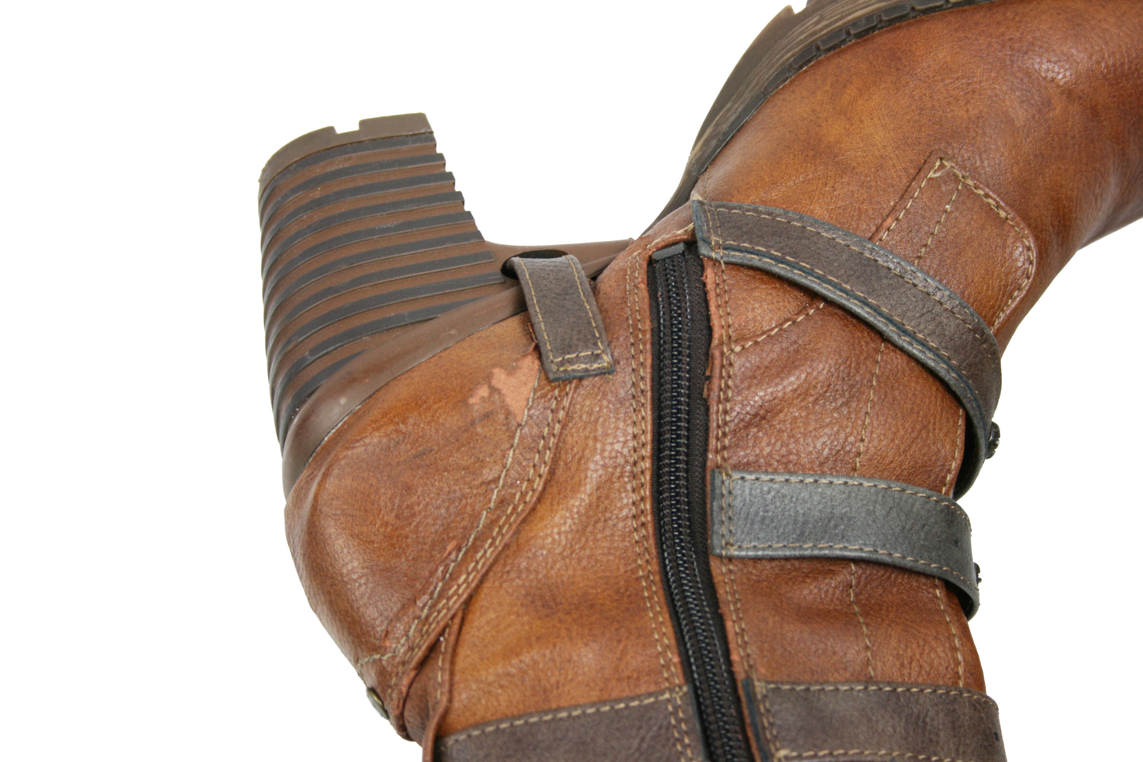 Mustang 00S Y2K Cyber Punk Belted Biker Boots Vintage Size US 11 / IT 41 - 9 Thumbnail
