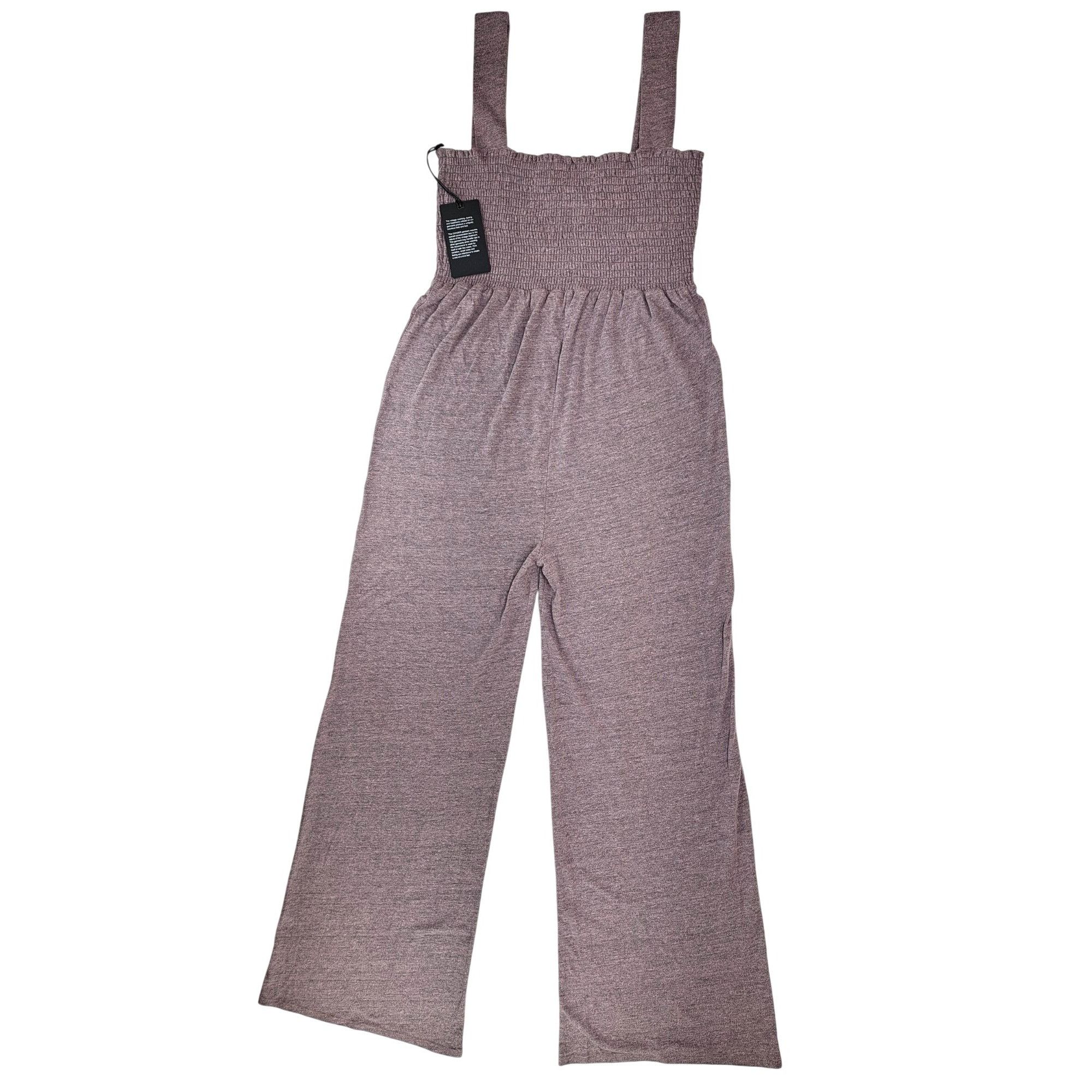 Chaser Brand Chaser Women Smocked Wide-Leg Jumpsuit Stretchy Straps Soft Size S / US 4 / IT 40 - 2 Thumbnail