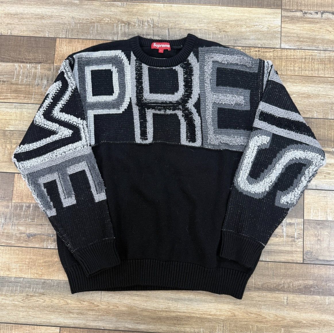 Supreme Blurred Logo Sweater Black シュプ R*k様 Supreme 23f/w