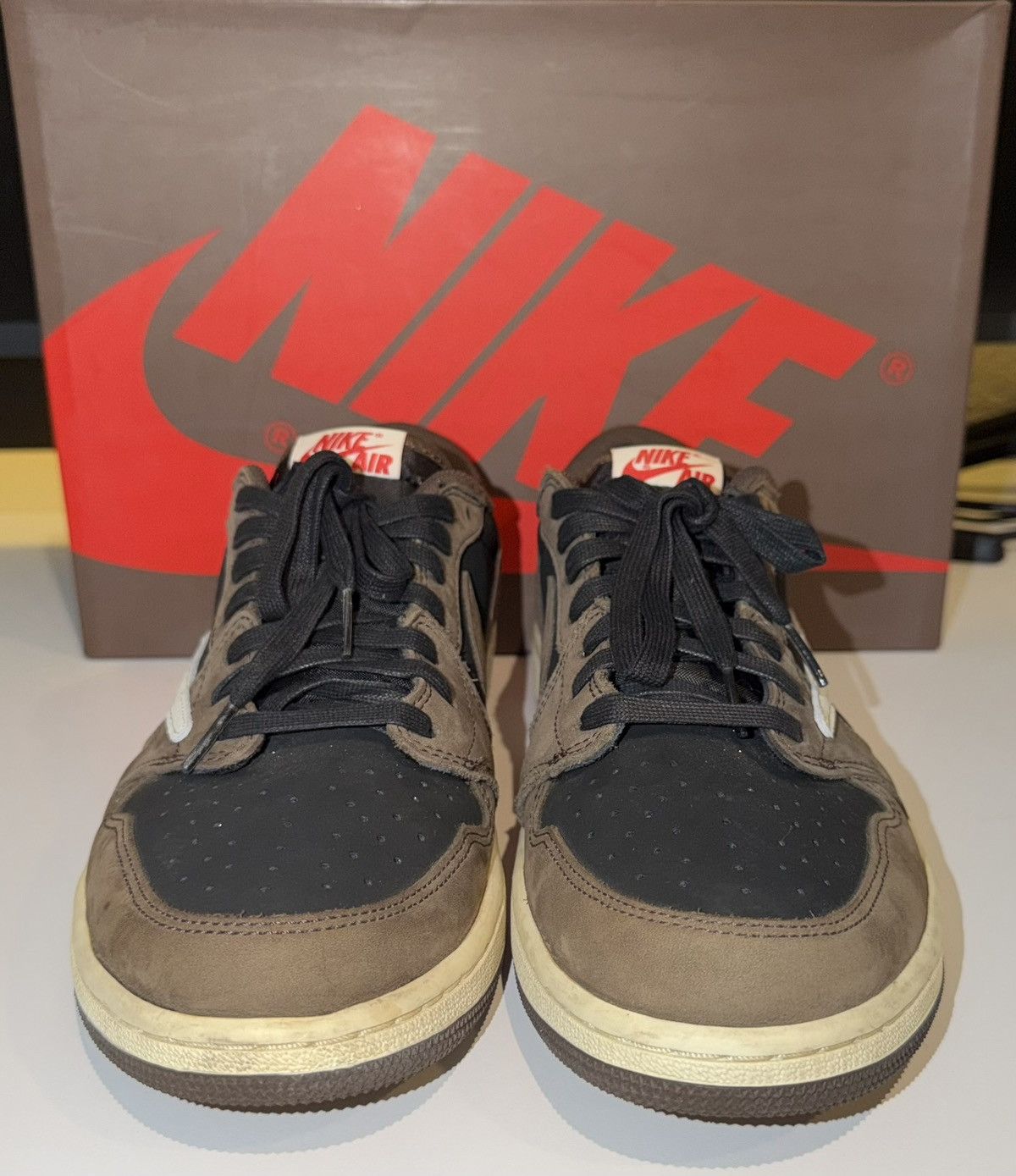 Nike × Travis Scott Nike Air Jordan 1 Low OG SP Travis Scott Mocha Size 12.5 Size US 12.5 / EU 45-46 - 6 Thumbnail