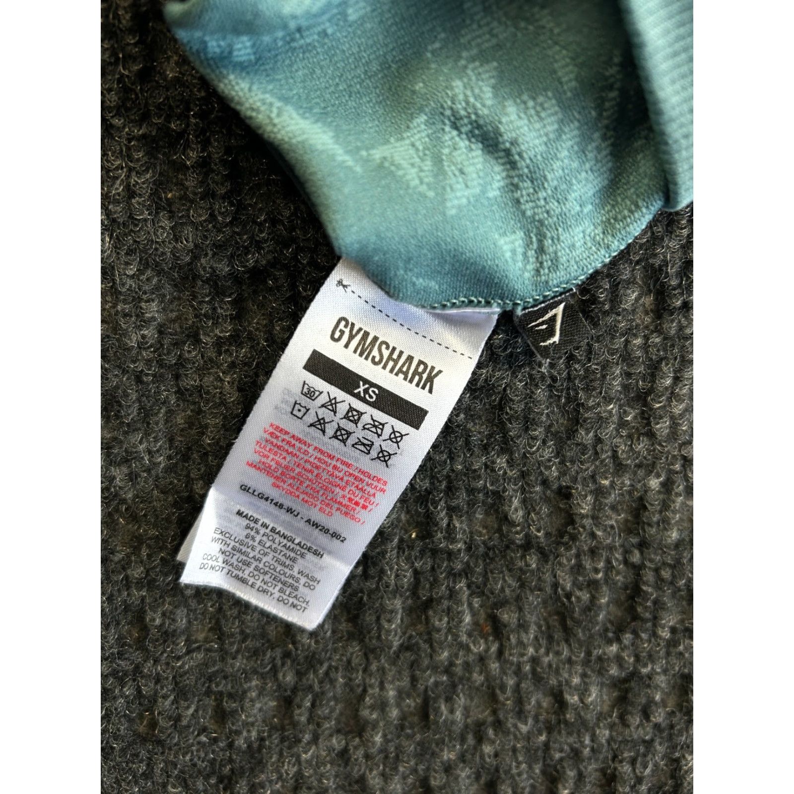 Gymshark GymShark Leggings XS Mint Green Marl Vital Seamless 2.0 Workout Athleisure Womens Size 26" / US 2 / IT 38 - 6 Thumbnail