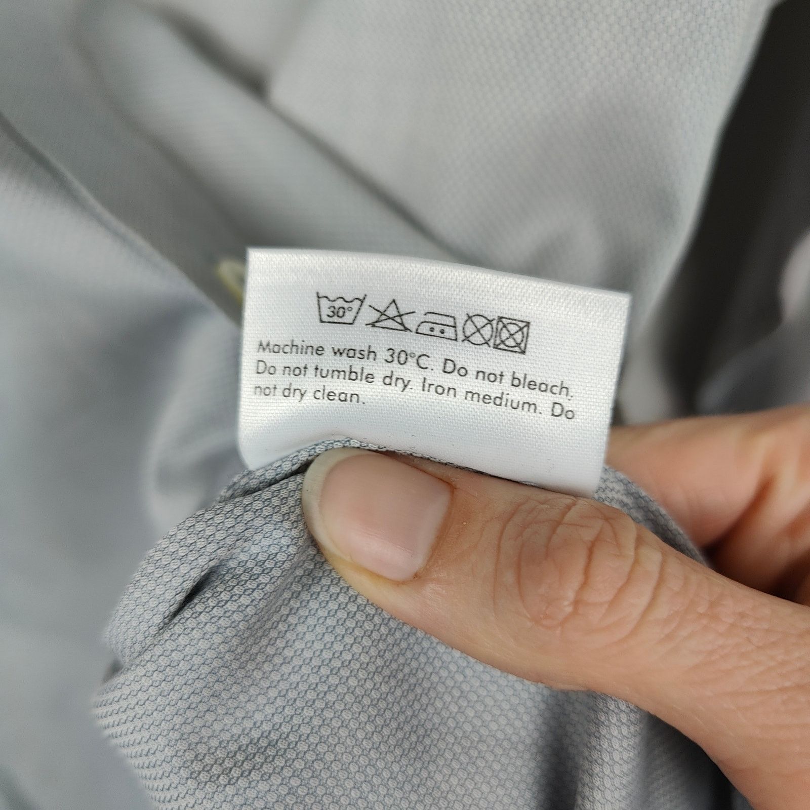 Yves Saint Laurent Yves Saint Laurent Dress Shirt Mens 40 15 3/4 Gray Brushed Size US M / EU 48-50 / 2 - 8 Thumbnail