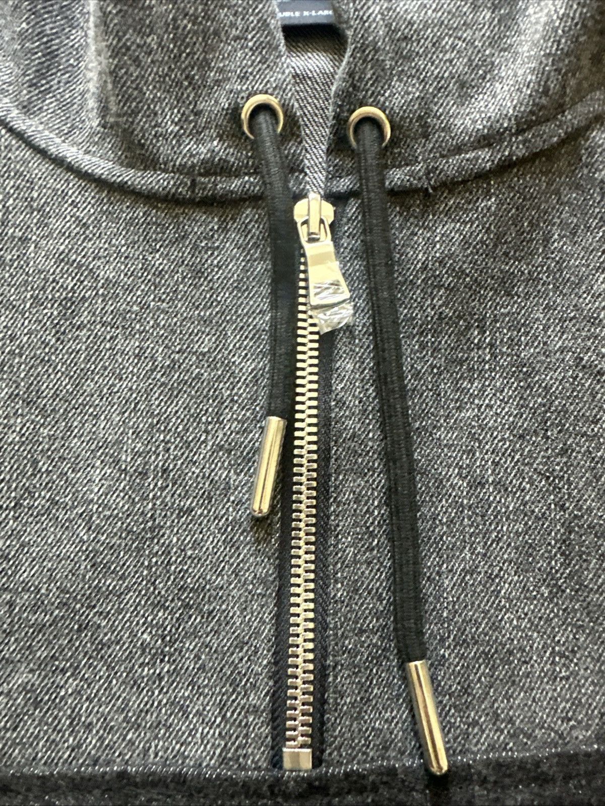 Homme + Femme La Homme + Femme Men’s Long Hoodie Zip – Black Denim Size XXL Size US XXL / EU 58 / 5 - 6 Thumbnail