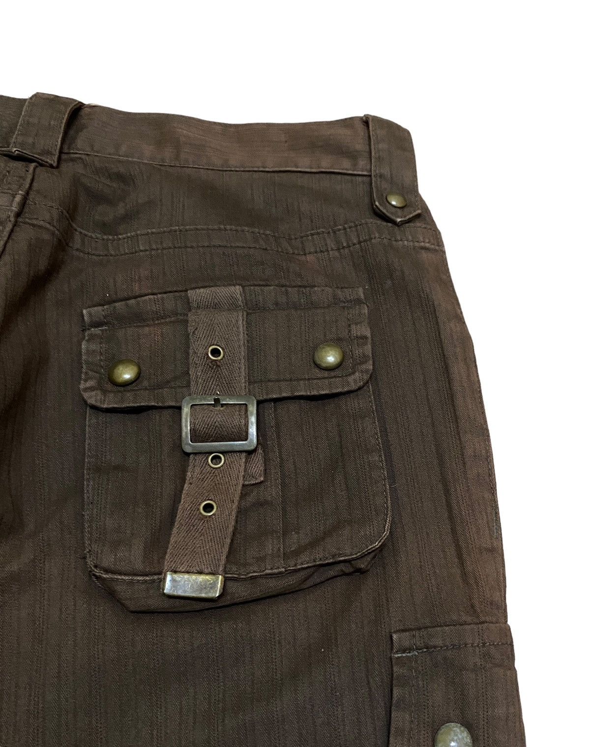 Le Grande Bleu (L.G.B.) Rare Vintage Semantic Design Tactical Flared Sun Faded 1990s Size US 30 / EU 46 - 6 Thumbnail