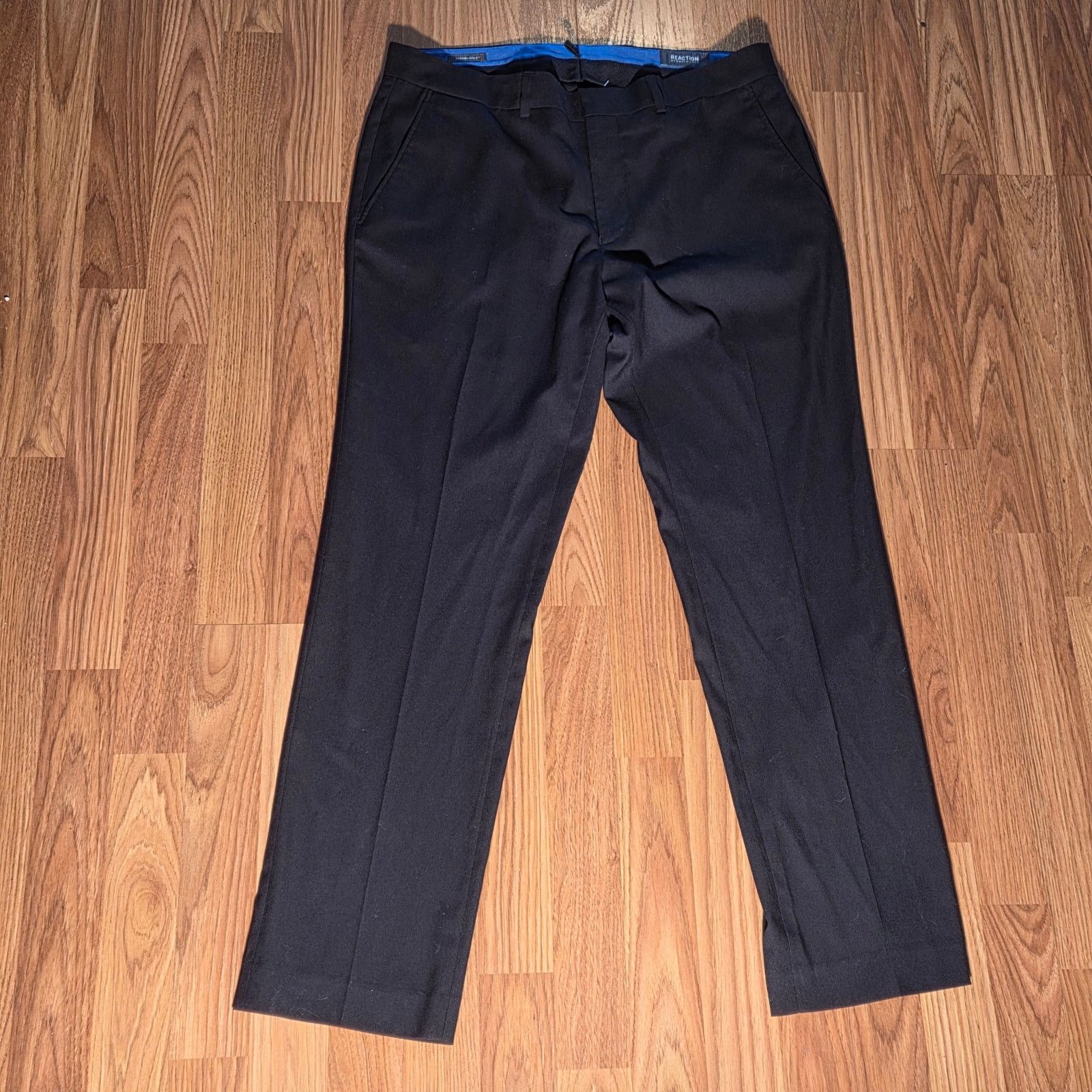Kenneth Cole Kenneth Cole Black Dress Pants - Men's 34x30 Size US 34 / EU 50 - 3 Thumbnail