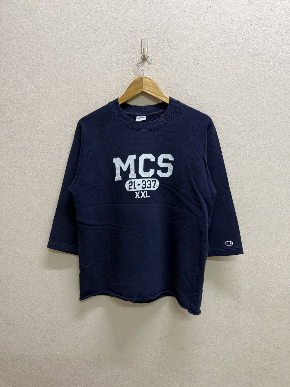 Champion Champion Navy Blue Graphic Text Sweatshirt Size US M / EU 48-50 / 2 - 15 Thumbnail