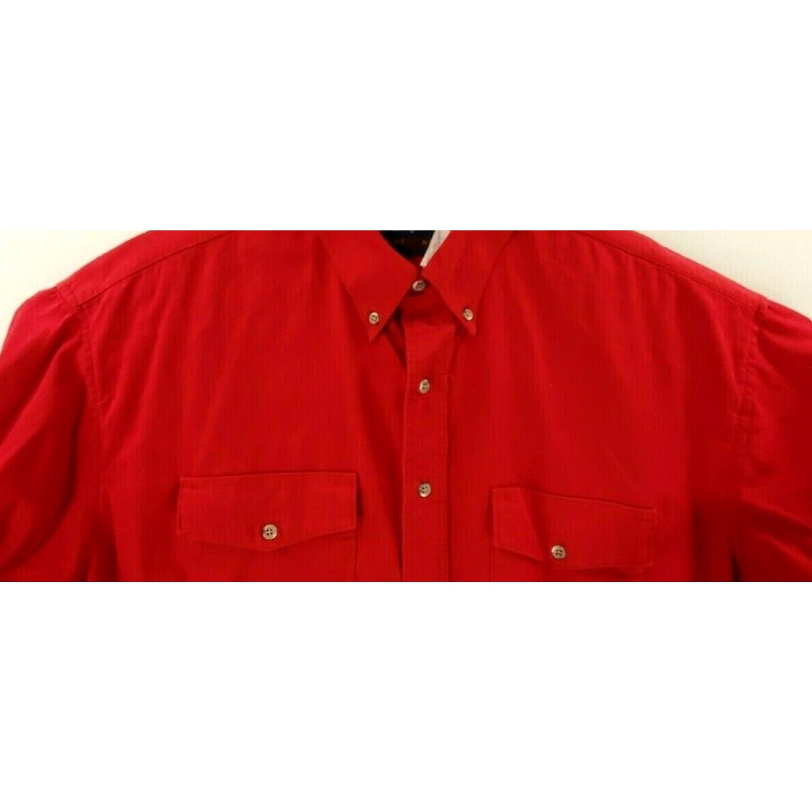 Wrangler WRANGLER Mens Size 18-36 X-Long Red Button Up Western Long Sleeve Shirt Size US XXL / EU 58 / 5 - 5 Thumbnail