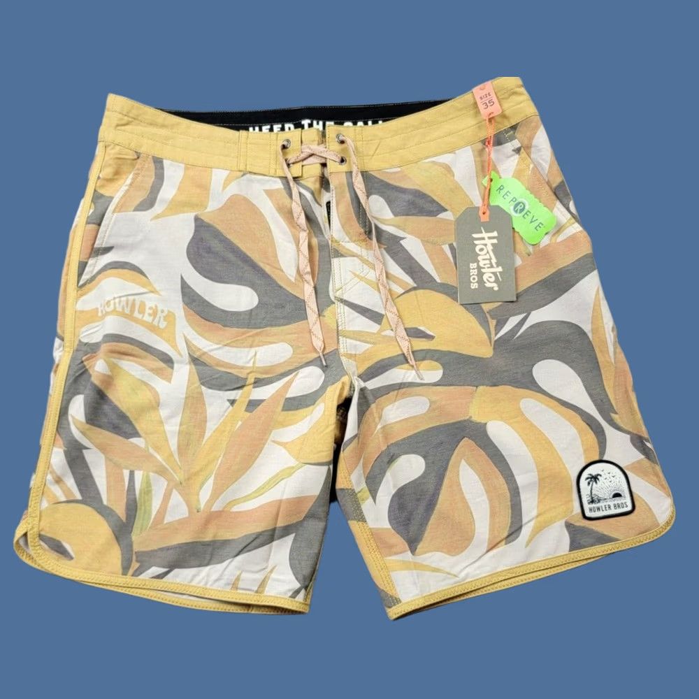 Howler Brothers Howler Brothers Boardshorts Mens 35 NWT Multicolor Beach Board Shorts Size US 35 - 1 Thumbnail