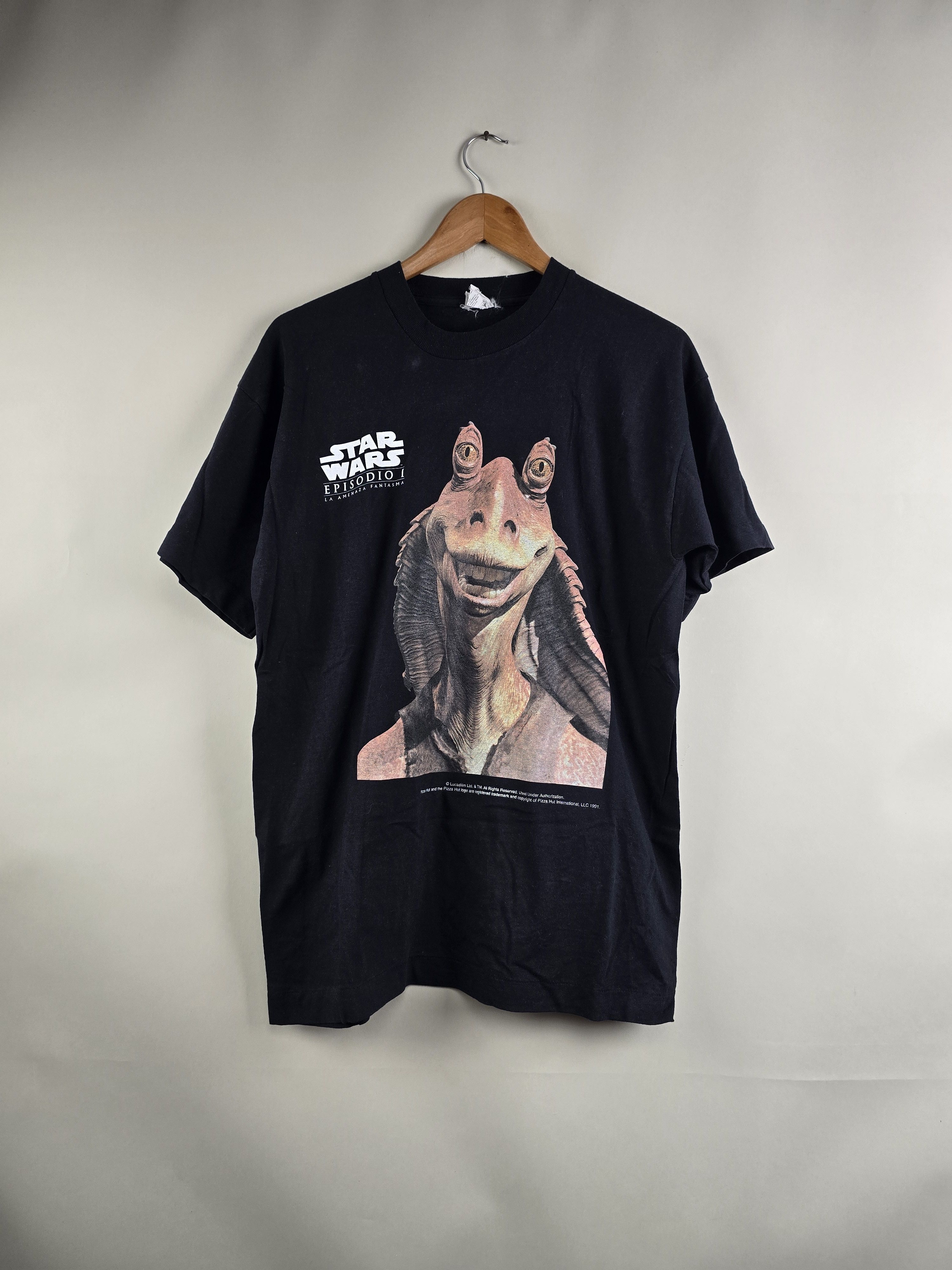 Star Wars × Vintage 1999 Star Wars Episode 1 Jar Jar Binks L 21.5" 29" Size US L / EU 52-54 / 3 - 1 Thumbnail