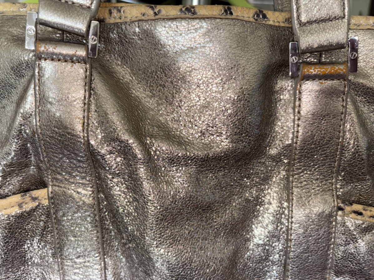 Tory Burch Tory Burch Metallic Leather Tote Bag Size ONE SIZE - 16 Thumbnail