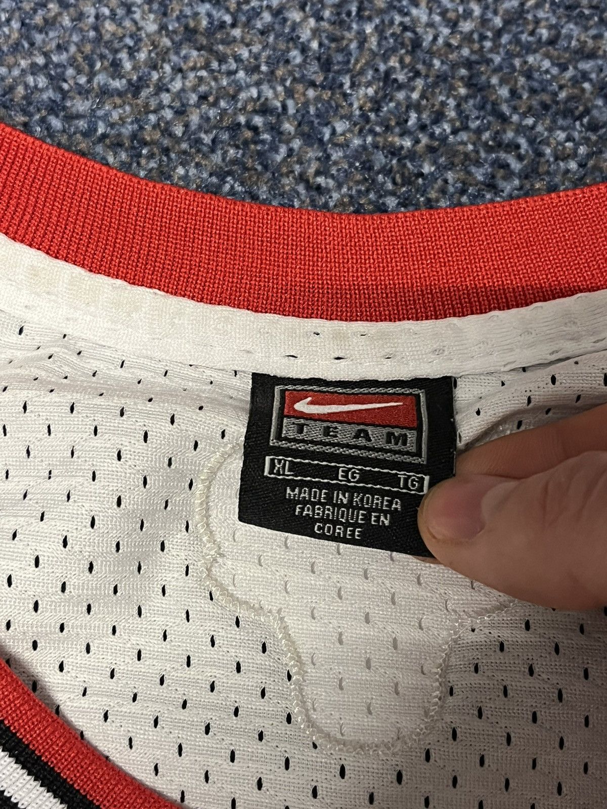 NBA × Nike × Vintage Authentic Michael Jordan Vintage Nike Chicago Bulls Jersey Size US XL / EU 56 / 4 - 7 Thumbnail