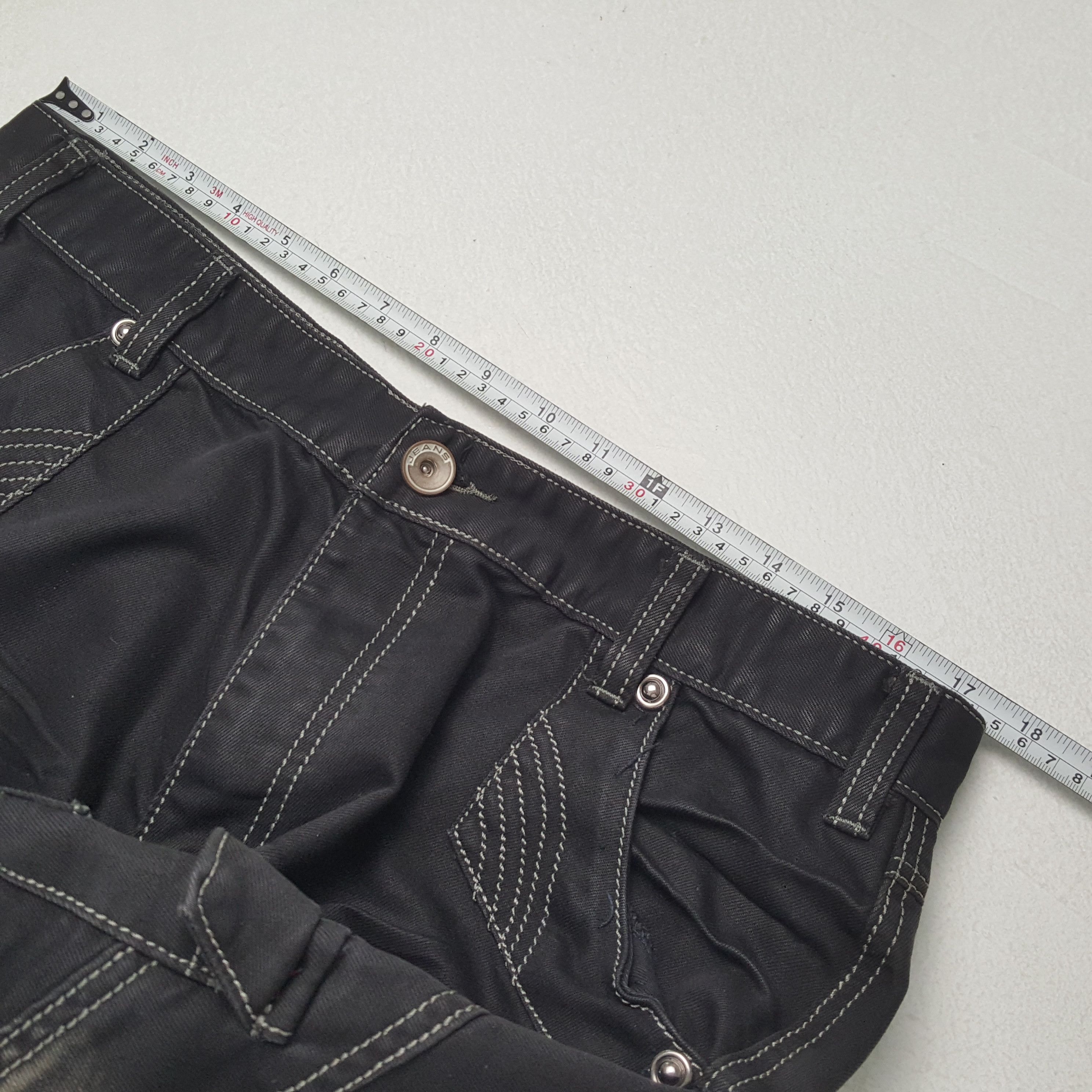 Vintage TESILIN Streetwear Fashion Cargo Style Rock Punk Jeans Size US 35 - 7 Thumbnail