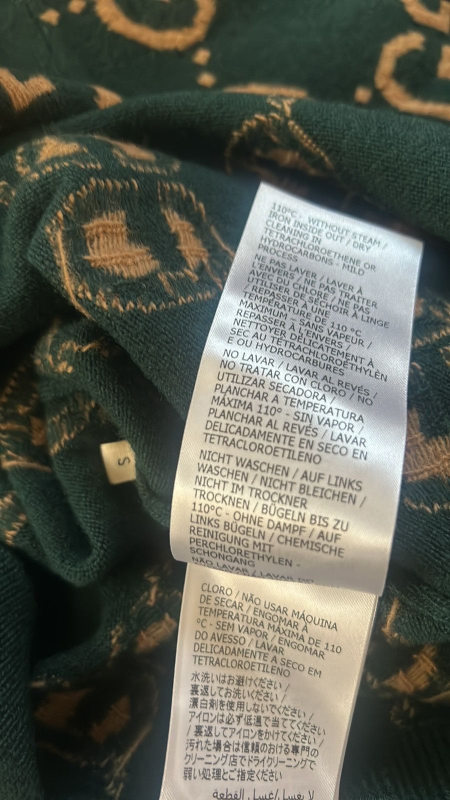 Gucci Gucci GG Monogram Crewneck Knitted Jacquard 100%wool Sweater Size US S / EU 44-46 / 1 - 6 Thumbnail