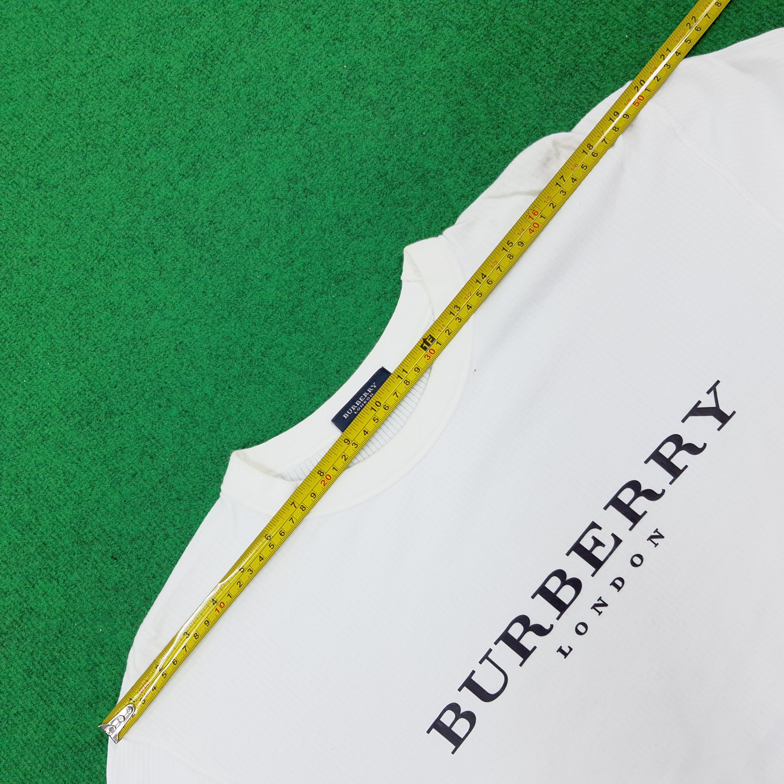 Burberry × Vintage Vintage Burberry London Corduroy Long Sleeve Tshirt Size US L / EU 52-54 / 3 - 8 Thumbnail