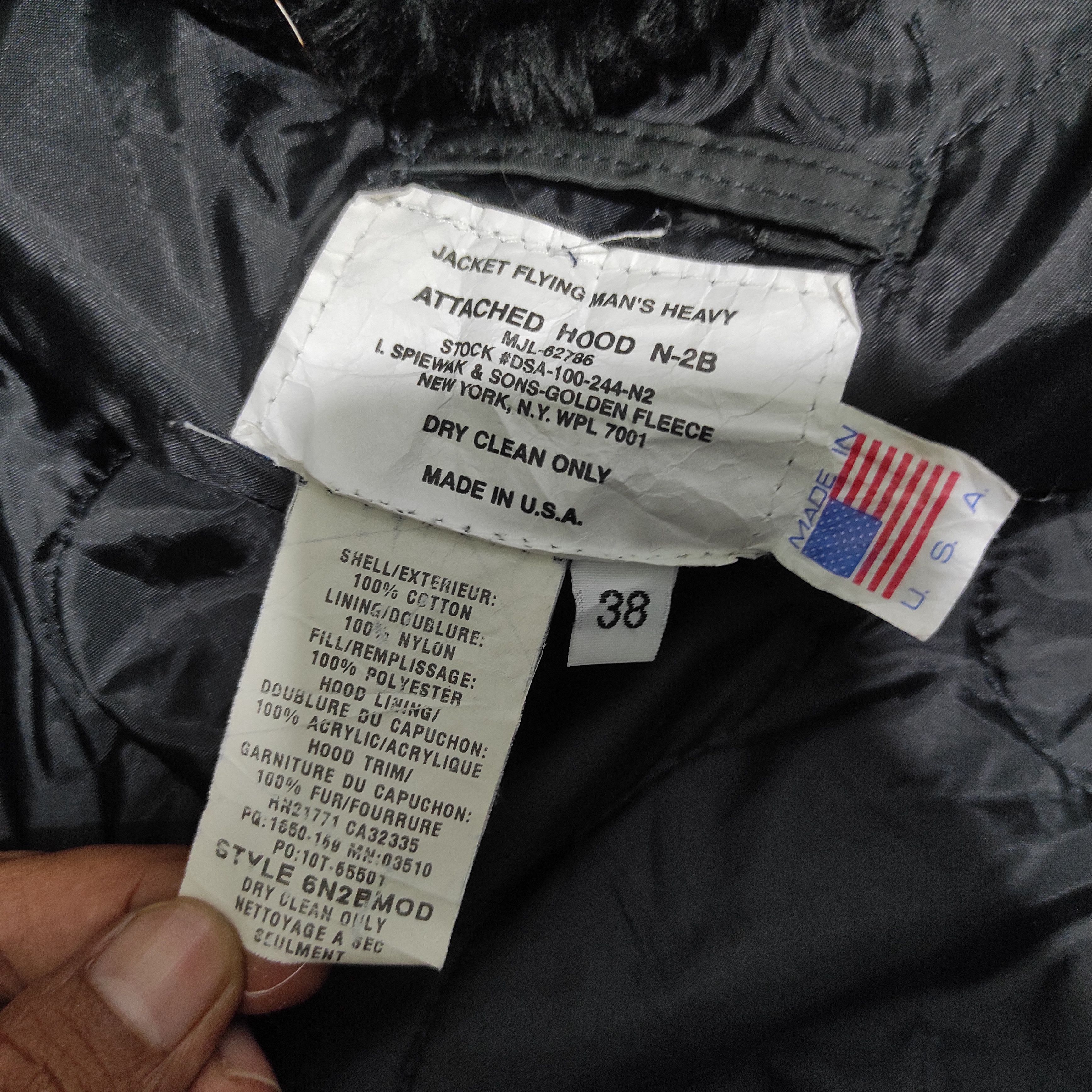 I. Spiewak And Sons JACKET FLYING MAN’S Attached Hood N 2B Made in USA Size US L / EU 52-54 / 3 - 14 Thumbnail