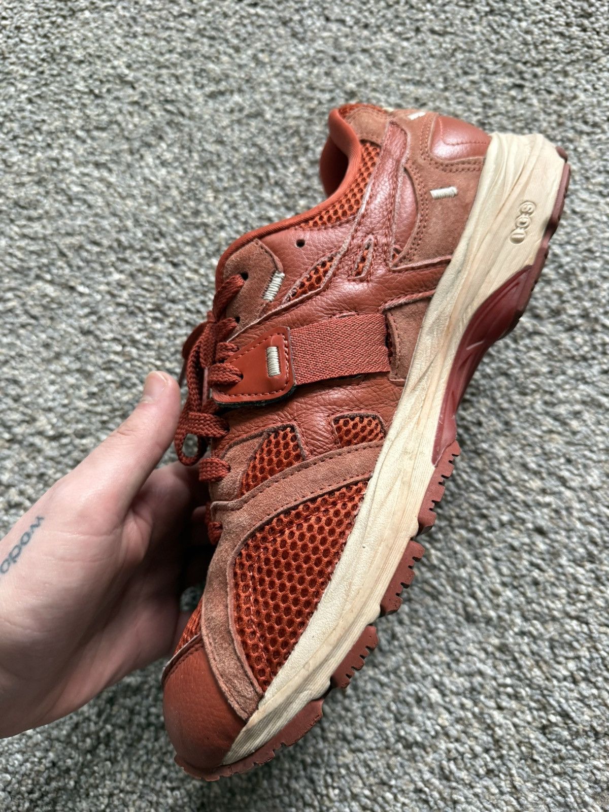 Asics × DENIM TEARS ASICS x Denim Tears Running Sneakers Red Size US 10.5 Size US 10.5 / EU 43-44 - 3 Thumbnail