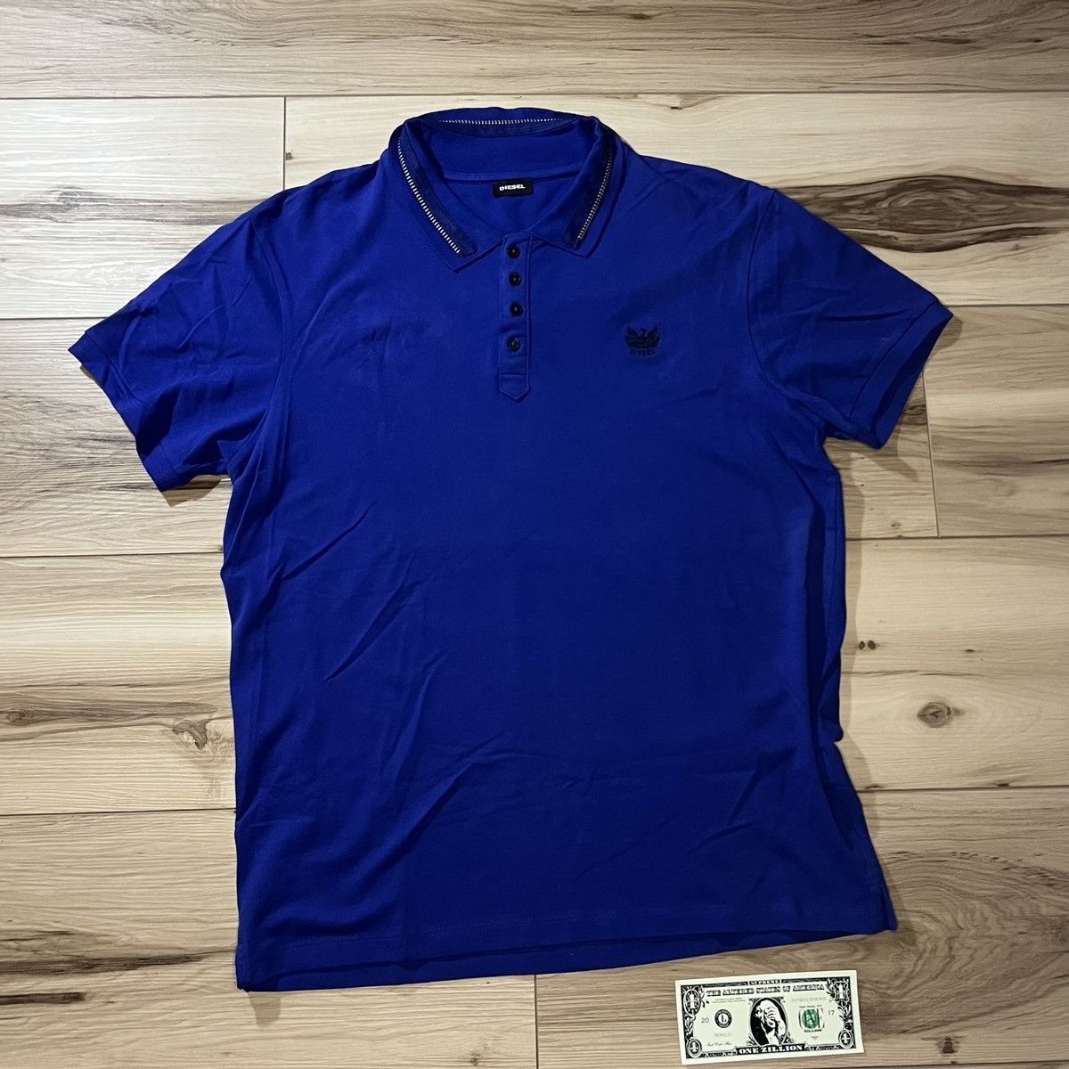 Diesel Diesel Zipper Collar Detail Polo Shirt Size US XL / EU 56 / 4 - 1 Thumbnail
