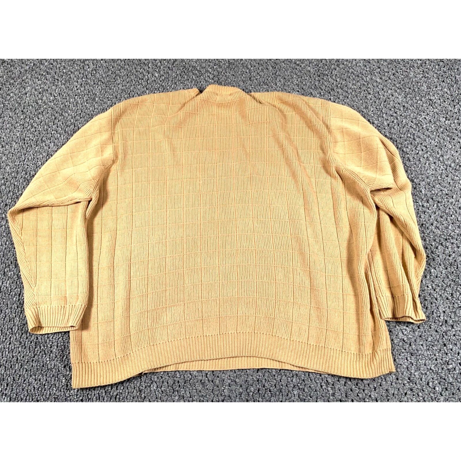 Izod VINTAGE IZOD Sweater Heavyweight Crewneck Adult 2XL Beige Cotton Knit Dad Preppy Retro Size US XXL / EU 58 / 5 - 2 Thumbnail