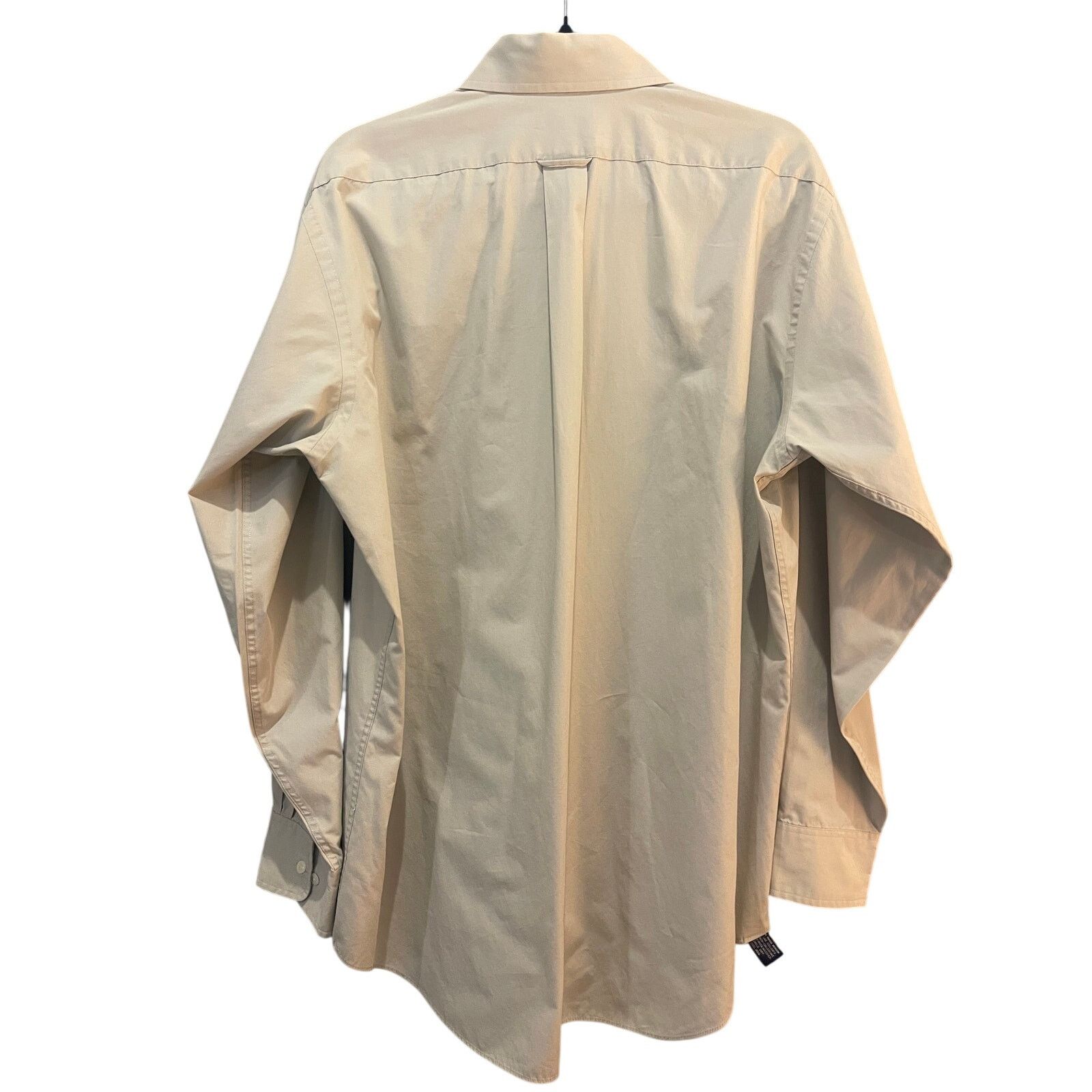 Izod IZOD Men’s Dress Shirt Large 16 34/35 Cream Button Down Size US L / EU 52-54 / 3 - 5 Thumbnail