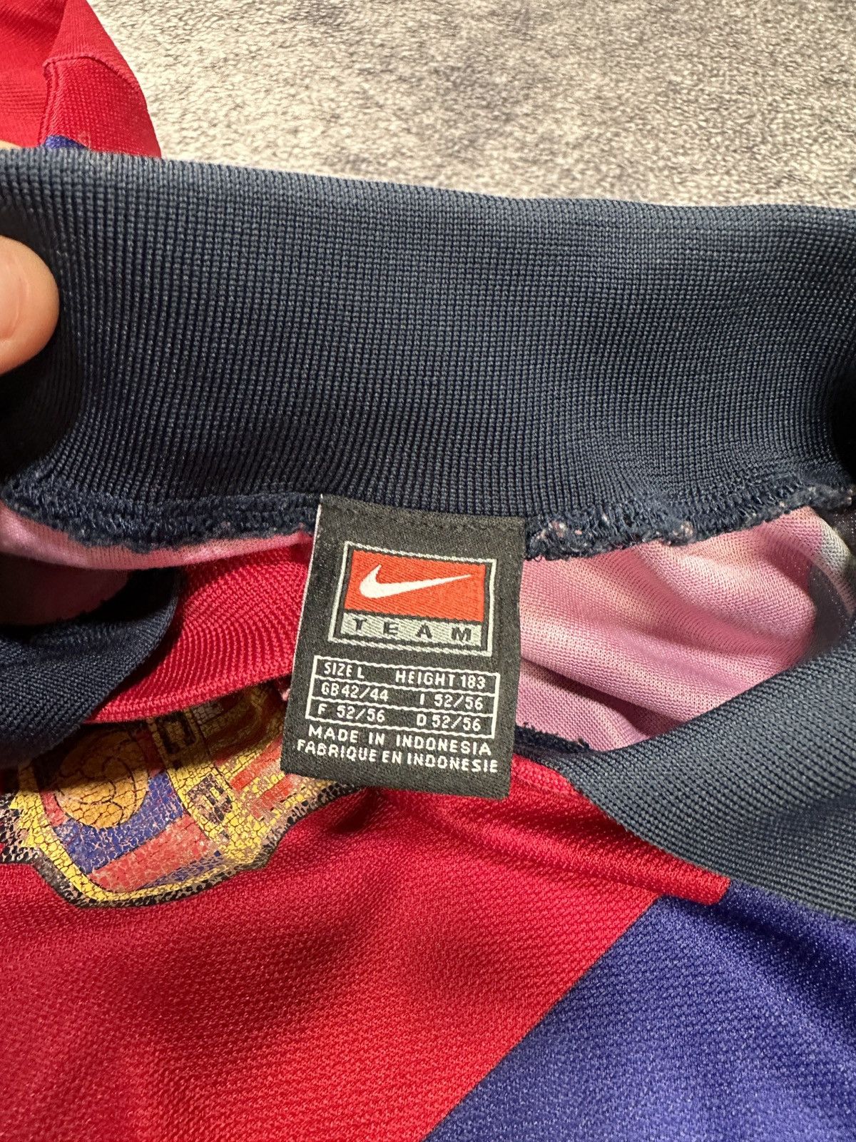 Nike × Vintage Y2K Vintage Nike Barcelona Soccer Jersey Blokecore Style VTg Size US L / EU 52-54 / 3 - 4 Thumbnail