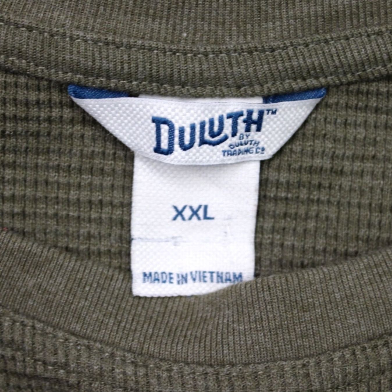 Vintage Duluth Women Shirt 2XL Green Thermal Long Sleeve Crew Pullover Casual Knit Cotton Blend Modern Basic Size XXL / US 16-18 / IT 52-54 - 5 Thumbnail