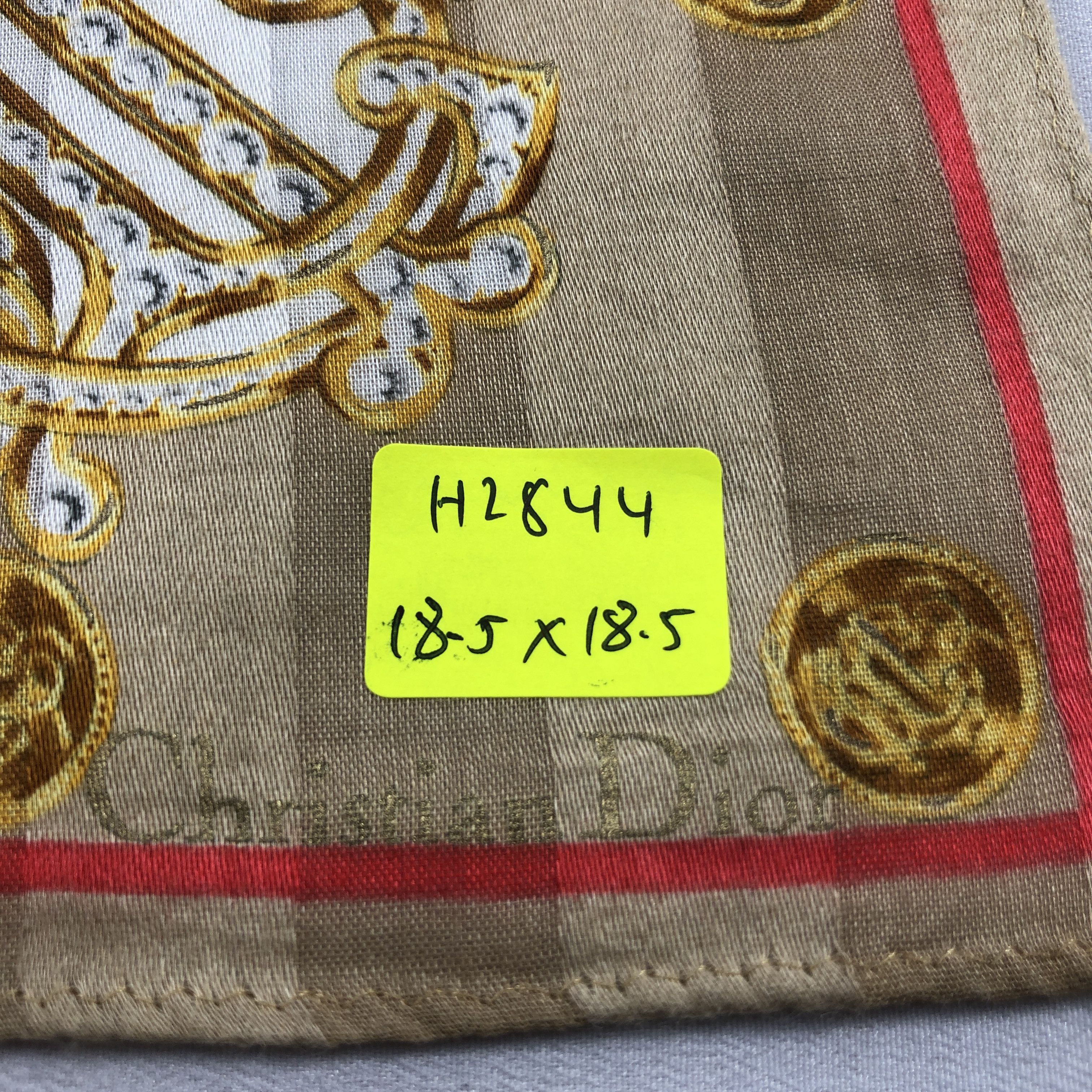 Christian Dior Monsieur Christian Dior Handkerchief Neckerchief Bandana H2844 Size ONE SIZE - 6 Thumbnail
