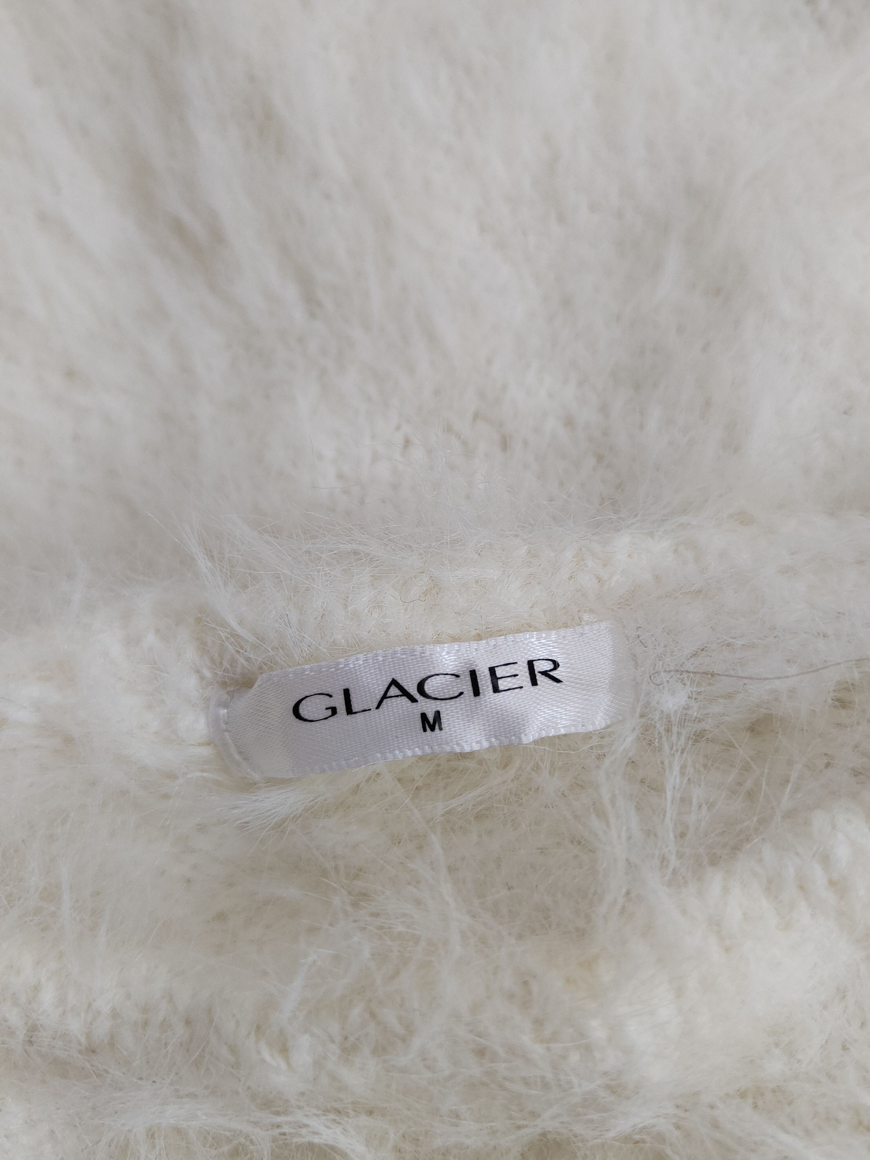 Homespun Knitwear Glacier Ivory Shag Shaggy Fur Mohair Knitwear #S2081 Size M / US 6-8 / IT 42-44 - 12 Thumbnail