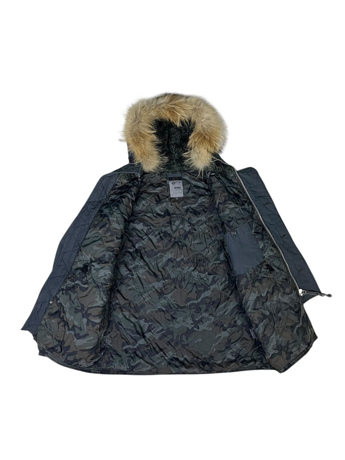 If Six Was Nine × OMNIGOD Omnigod Camo Lining Army N3B Style Fur Hood Bono Jacket Size US L / EU 52-54 / 3 - 9 Thumbnail
