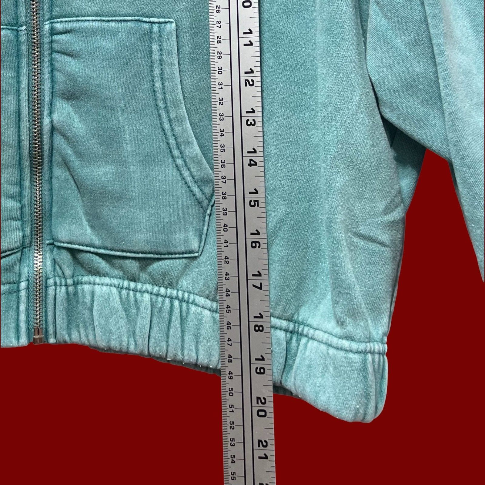 rue21 Rue 21 - Women's Long Sleeve Hooded Sweatshirt - Green - Ext Size XL / US 12-14 / IT 48-50 - 6 Thumbnail