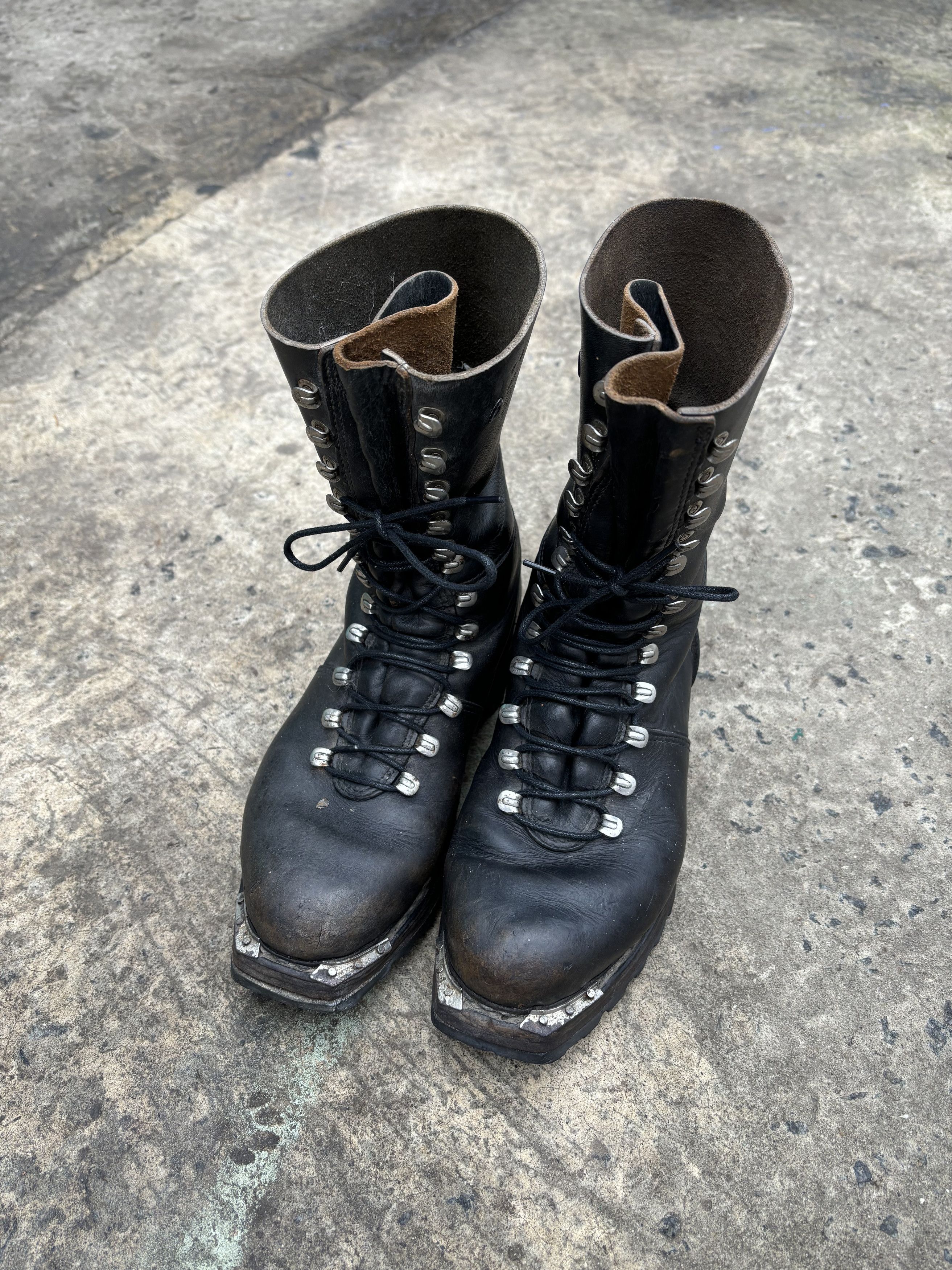 Vintage Vintage 80s Military Paratroopers High Leather Combat Boots Size US 8 / EU 41 - 1 Thumbnail