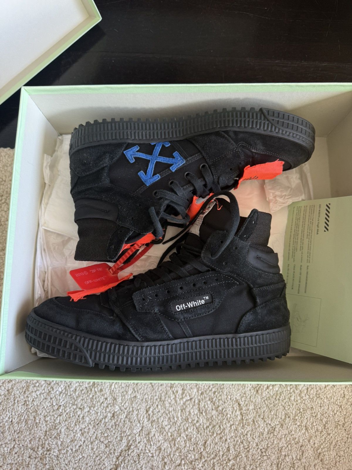 Off-White Off-White Off Court Sneaker Black Size US 7.5 / EU 40-41 - 1 Thumbnail