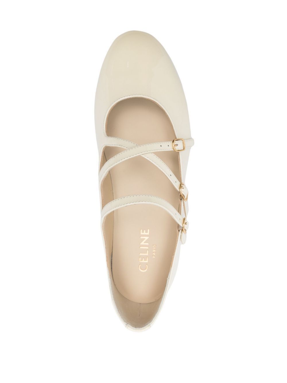 Celine o1bcso1str0625 360194582C Flats in White Cotton Size US 8 / IT 38 - 2 Thumbnail