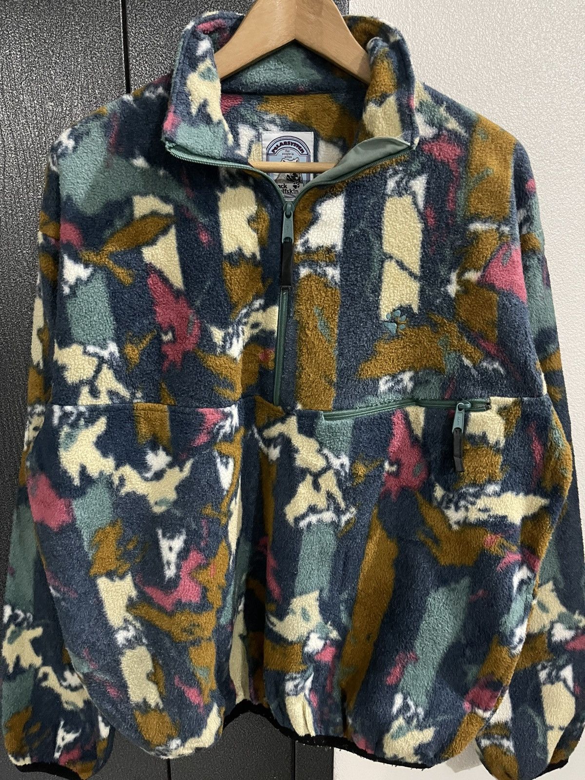 Jack Wolfskin Vintage Jack Wolfskin Fleece Half Zipper Jacket Size US L / EU 52-54 / 3 - 4 Thumbnail