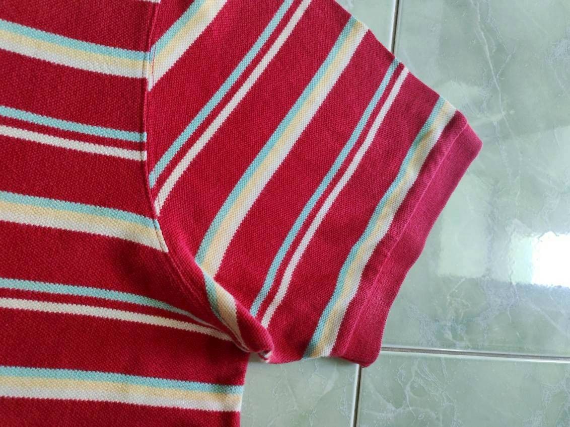 Chaps Ralph Lauren Vintage 90s Chaps Ralph Lauren Polo Shirt Red Striped XL Size US XL / EU 56 / 4 - 4 Thumbnail