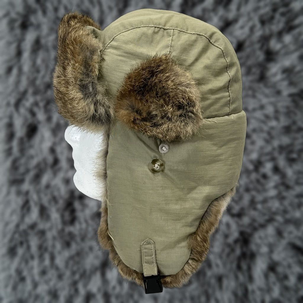 Perry Ellis Perry Ellis Hat Trapper Real Rabbit Fur GUC Sz M Men Tan Size ONE SIZE - 1 Thumbnail