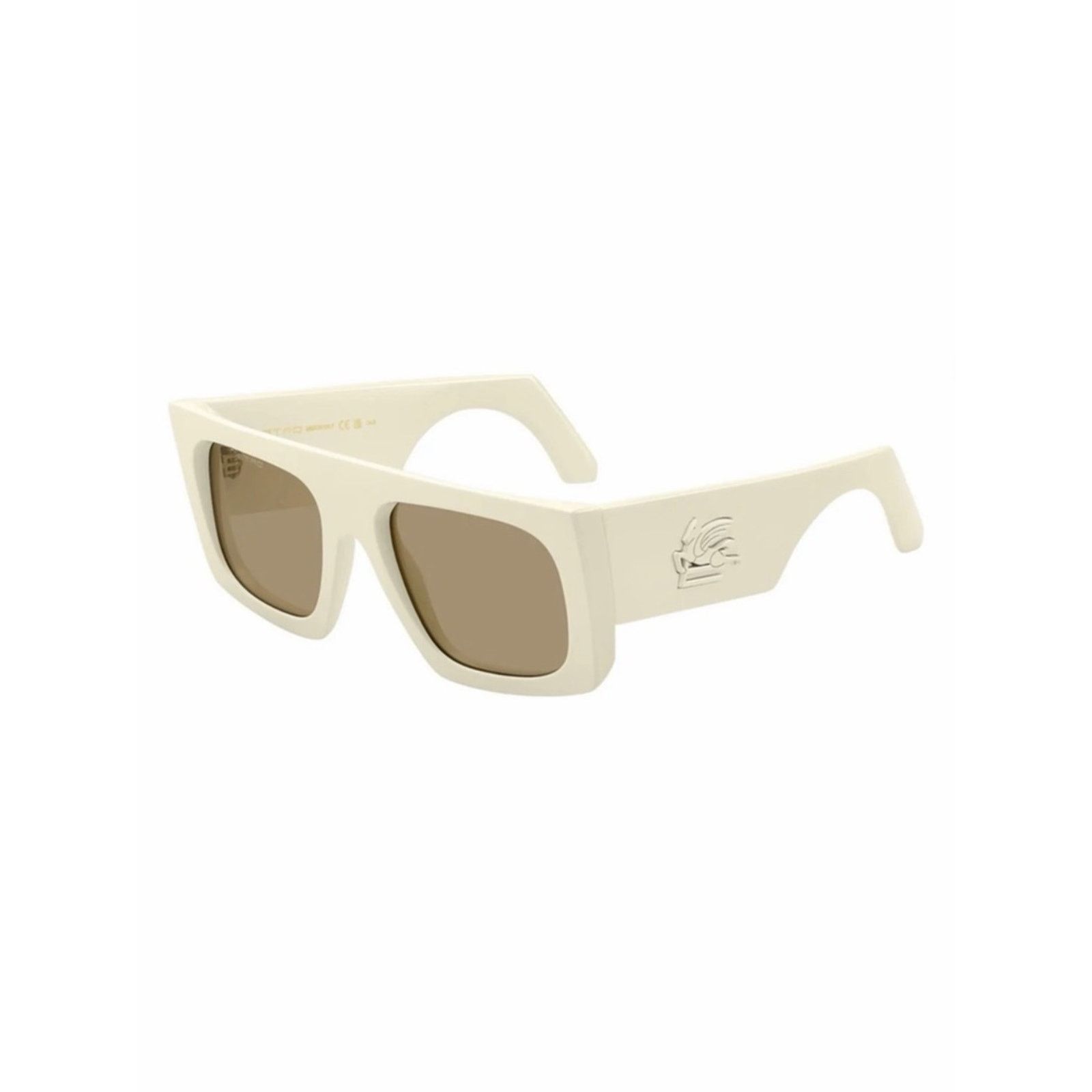 Etro New Etro ETROSCREEN 0SZJ70 White Sunglasses Brown Lenses Size ONE SIZE - 4 Thumbnail