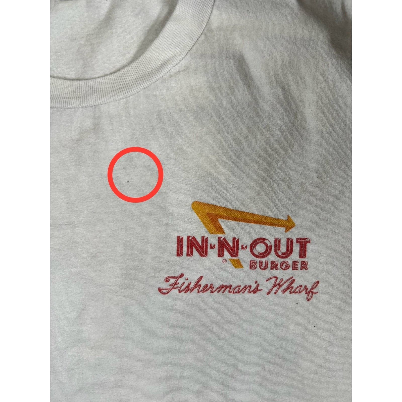Other Vintage In N Out Burger Shirt Mens M/L White Fishermans Whar Size US M / EU 48-50 / 2 - 3 Thumbnail