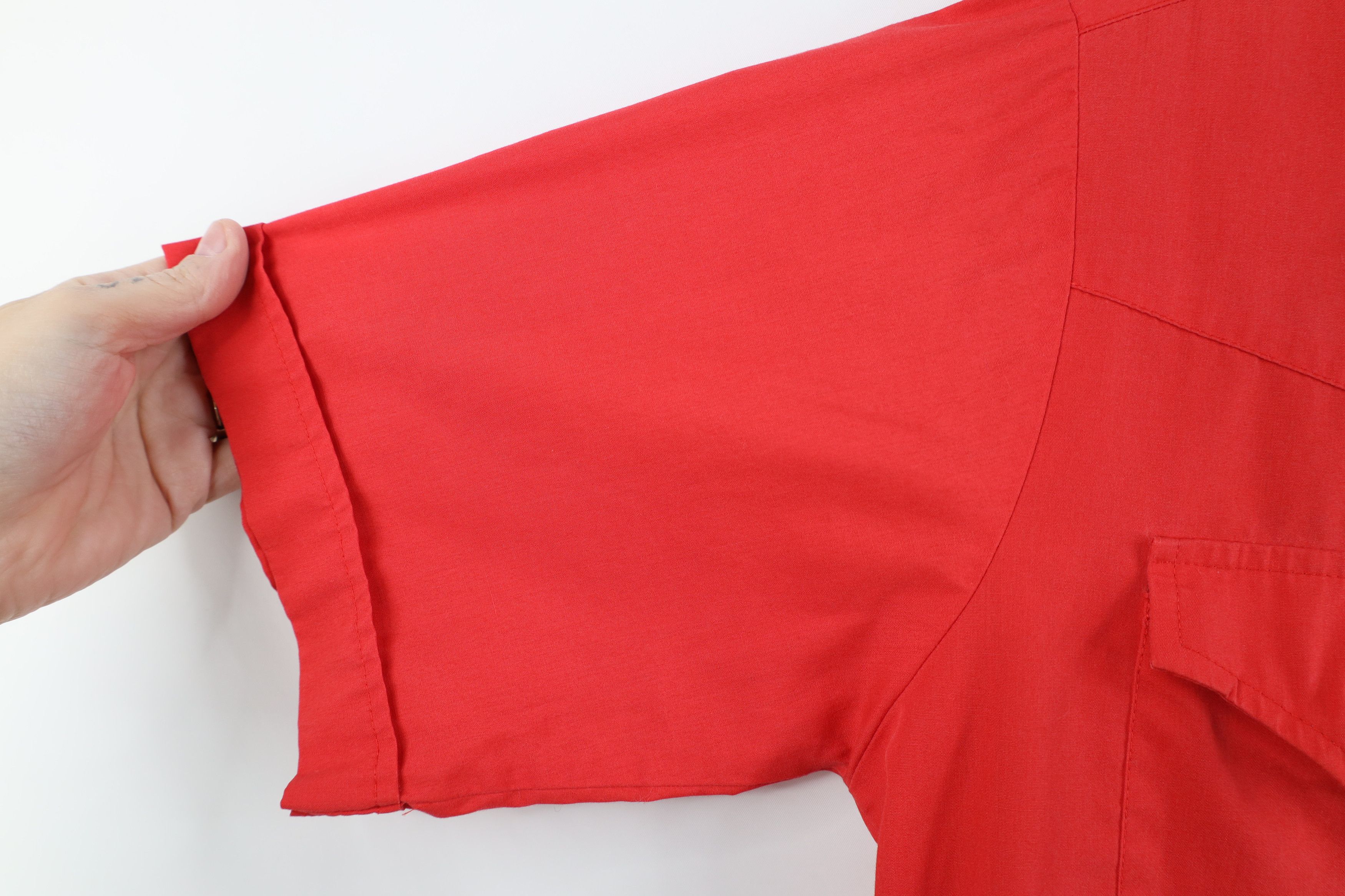 Vintage Vintage 70s Rockabilly Cowboy Short Sleeve Button Shirt Red Size US M / EU 48-50 / 2 - 9 Thumbnail