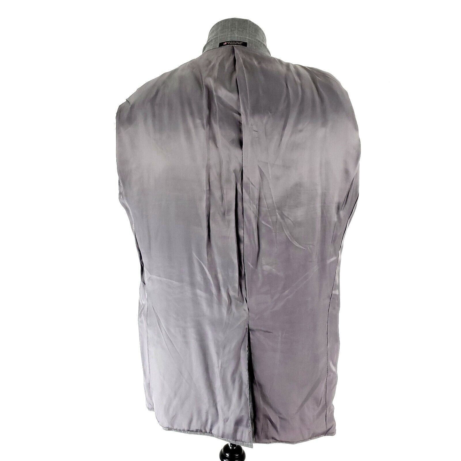 Hart Schaffner Marx Hart Schaffner Marx Guabello Super 130s Wool 2 Button Blazer Size 42R - 11 Thumbnail