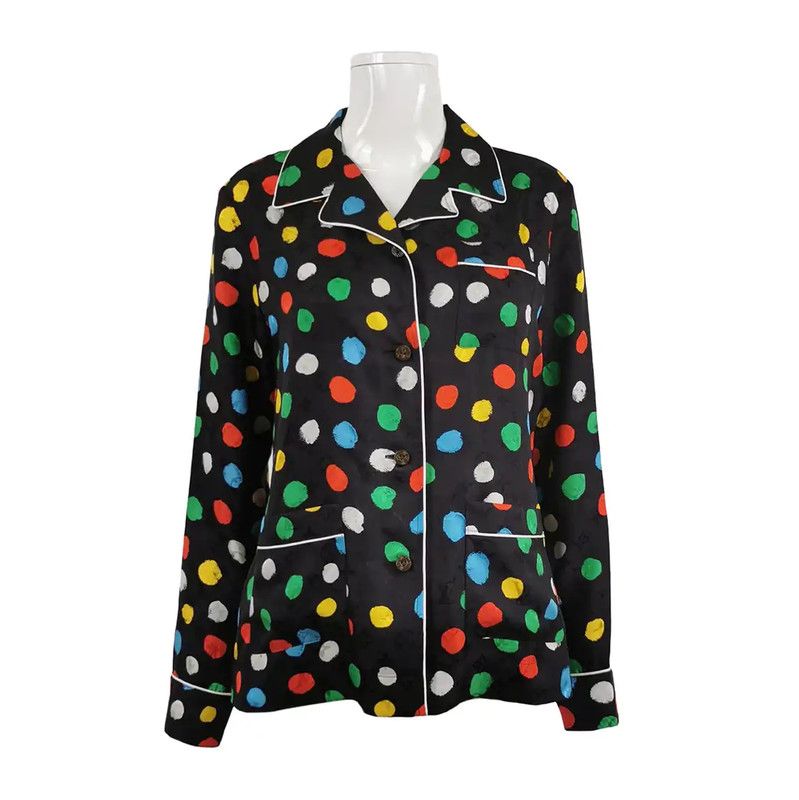 Louis Vuitton Louis Vuitton Multicolor Silk Women's Shirt 0089 Size M / US 6-8 / IT 42-44 - 1 Thumbnail