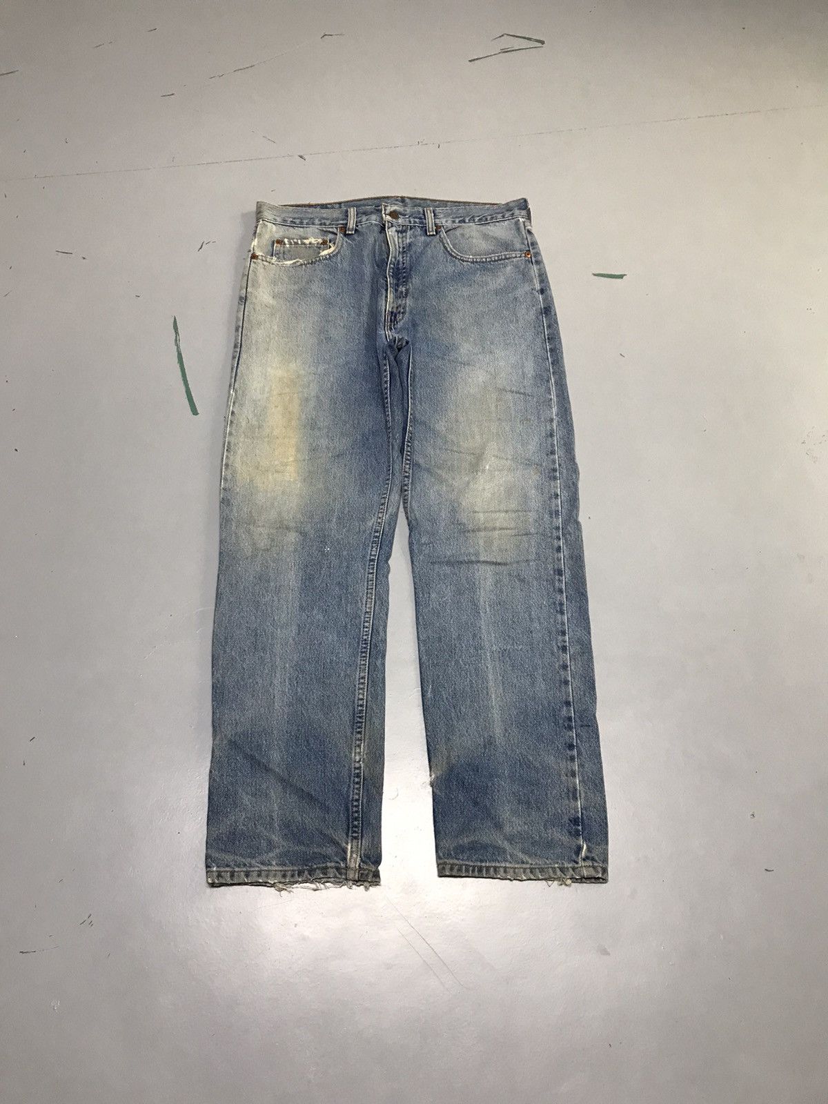 Levi's Vintage Levi’s 615 orange tab damaged denim Size US 36 / EU 52 - 1 Thumbnail