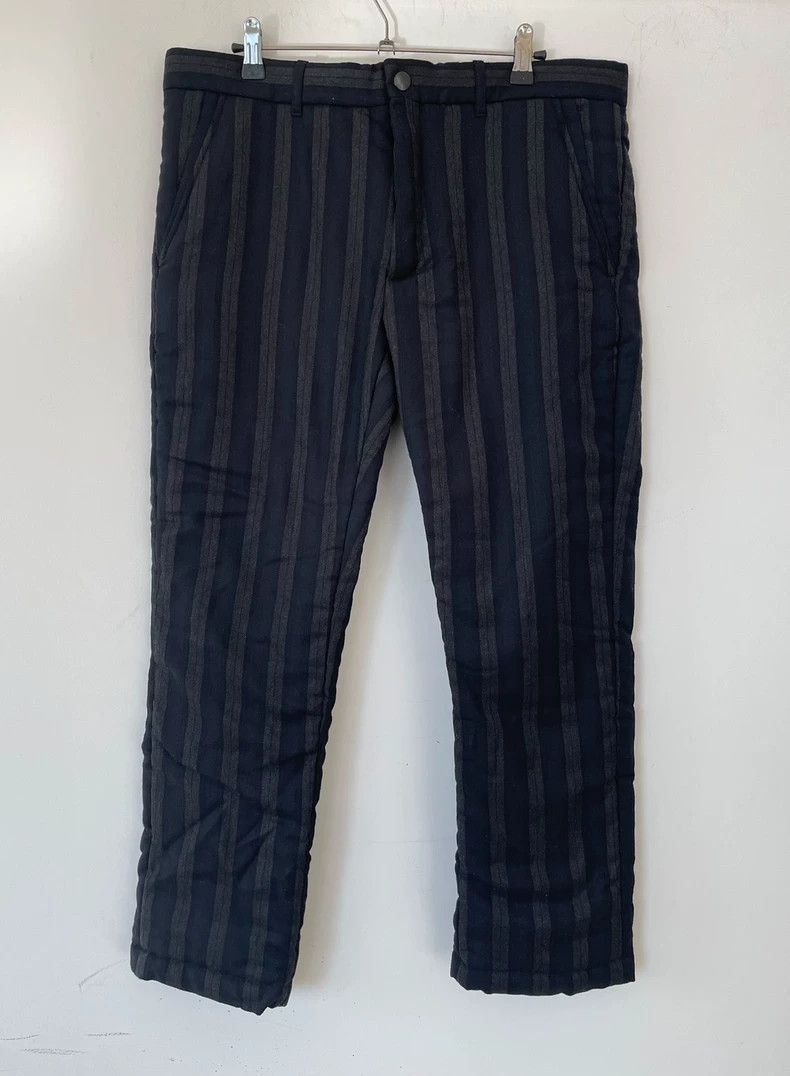 Ann Demeulemeester Ann Demeulemeester Striped Quilted Casual Pants Size US 30 / EU 46 - 1 Thumbnail