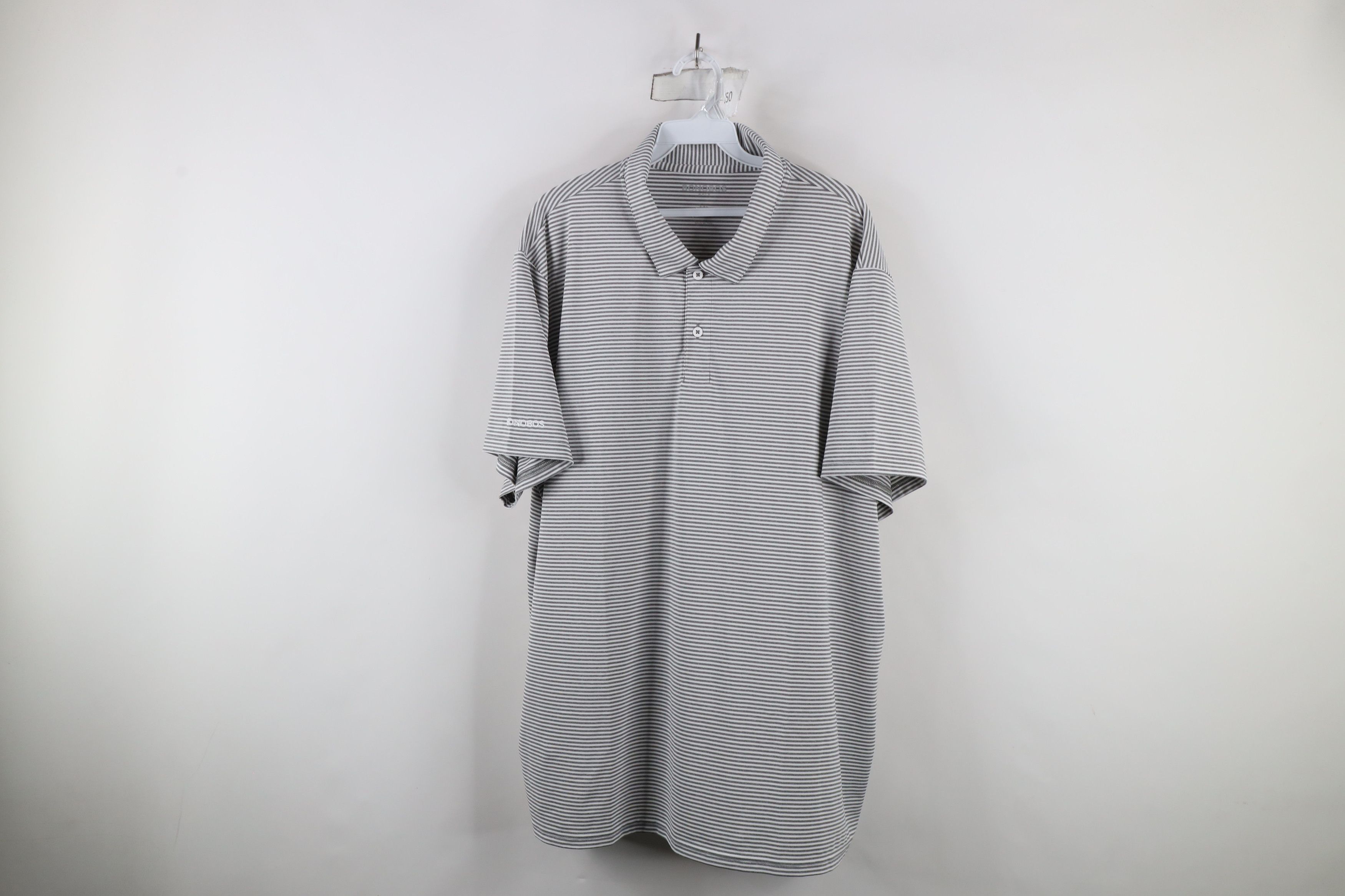 Bonobos × Vintage Bonobos Fit Stretch Striped Collared Golf Polo Shirt Gray Size US XXL / EU 58 / 5 - 1 Thumbnail