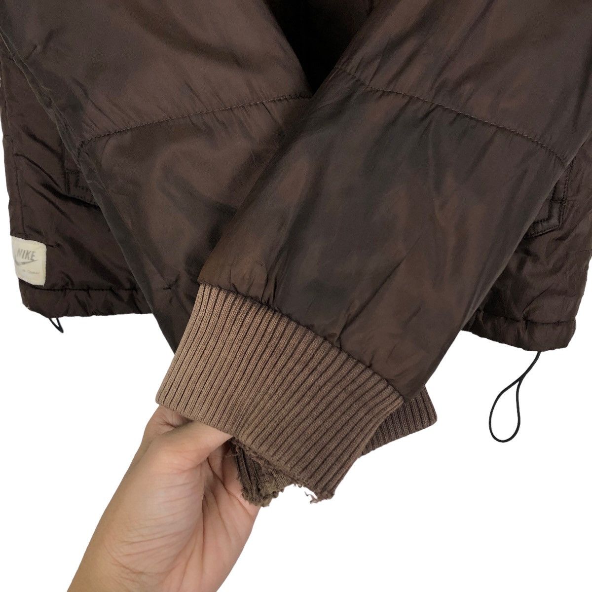 Nike 🔥90’s Vintage Bomber Jacket Nike Quilted Big Logo Size US M / EU 48-50 / 2 - 12 Thumbnail