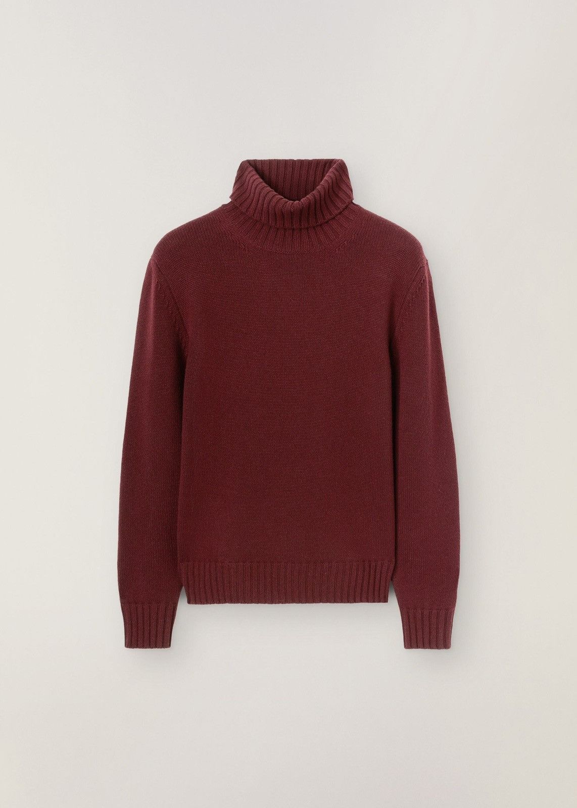 image of Loro Piana O1Loc1C0124 Turtleneck Sweater In Maroon, Men's (Size Large)