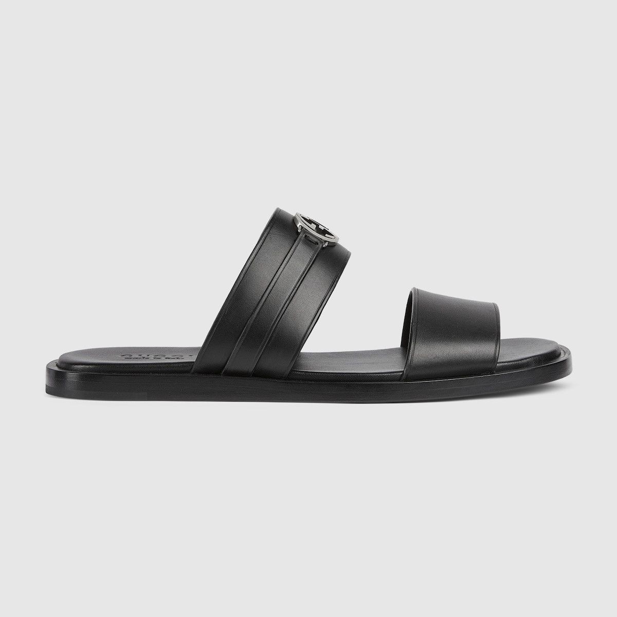 Gucci oc11z1025 Sandals with Round Interlocking G in Black Size US 8.5 / EU 41-42 - 1 Thumbnail